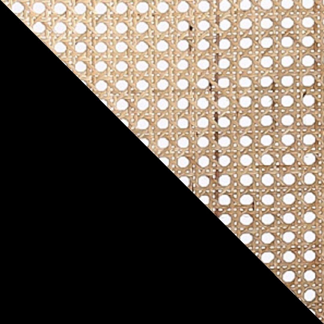 Swatch color Black/Natural Cane , product with this swatch is currently selected