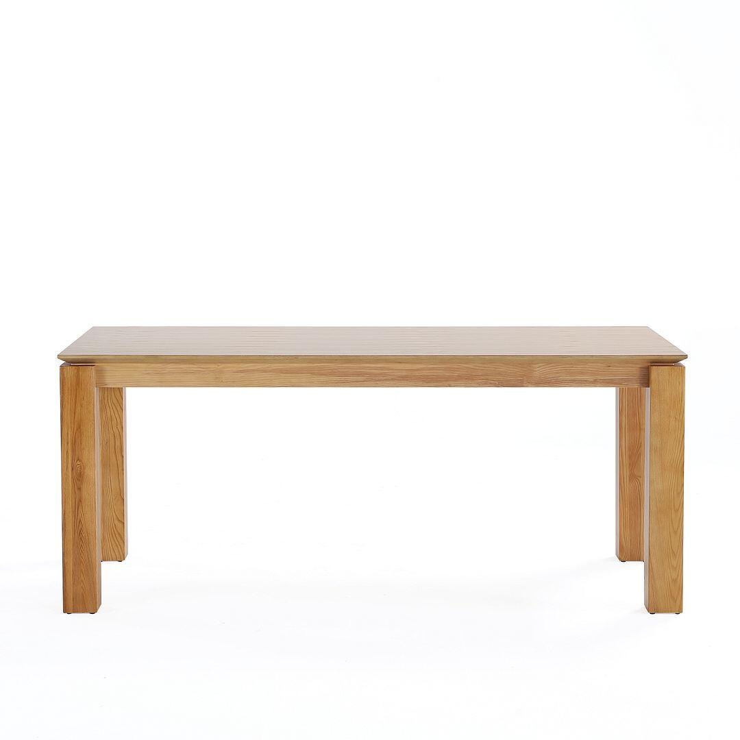 Manhattan Comfort Rockaway Dining Table, Natural, large