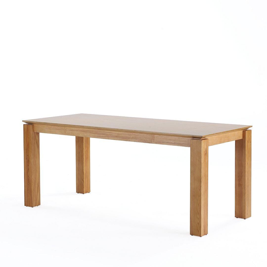 Manhattan Comfort Rockaway and Hamlet Dining Table and 6 Chairs, Natural, large