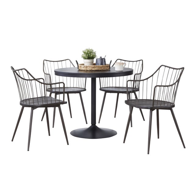 LumiSource Dakota Winston Dining Table and 4 Chairs