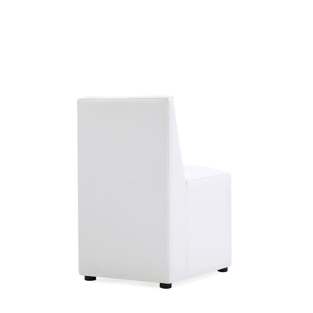 Manhattan Comfort Anna Upholstered Dining Chair (Set of 2), Cream, large