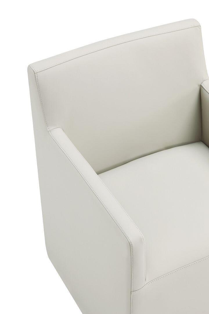 Manhattan Comfort Anna Upholstered Dining Armchair (Set of 2), Stone Gray, large