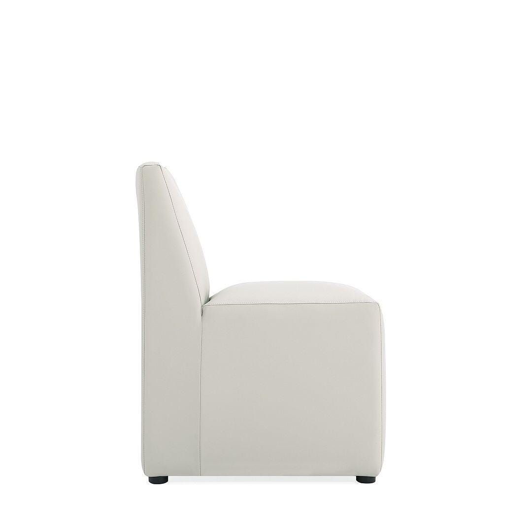 Manhattan Comfort Anna Upholstered Dining Chair (Set of 2), Stone Gray, large