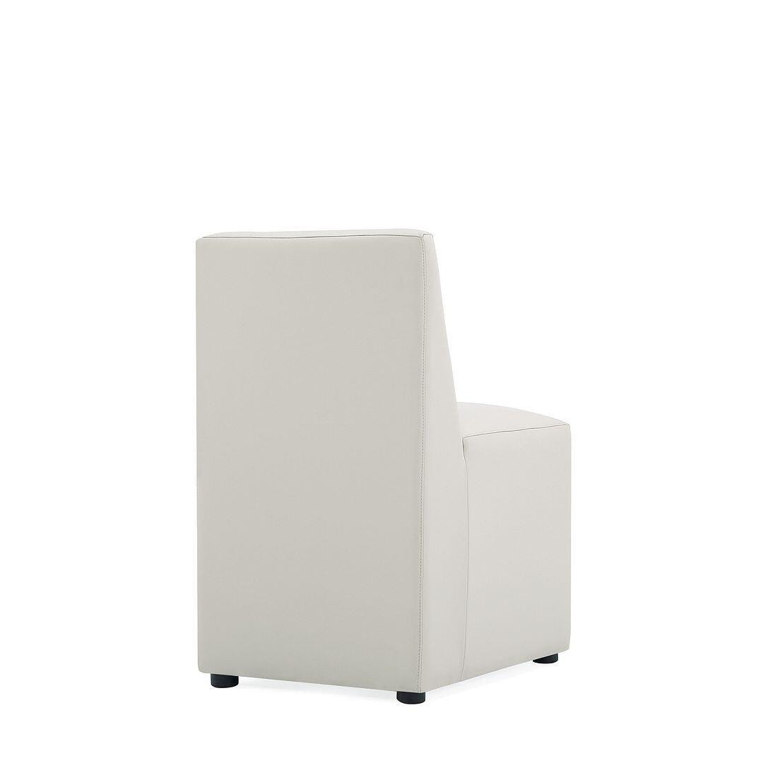Manhattan Comfort Anna Upholstered Dining Chair (Set of 2), Stone Gray, large