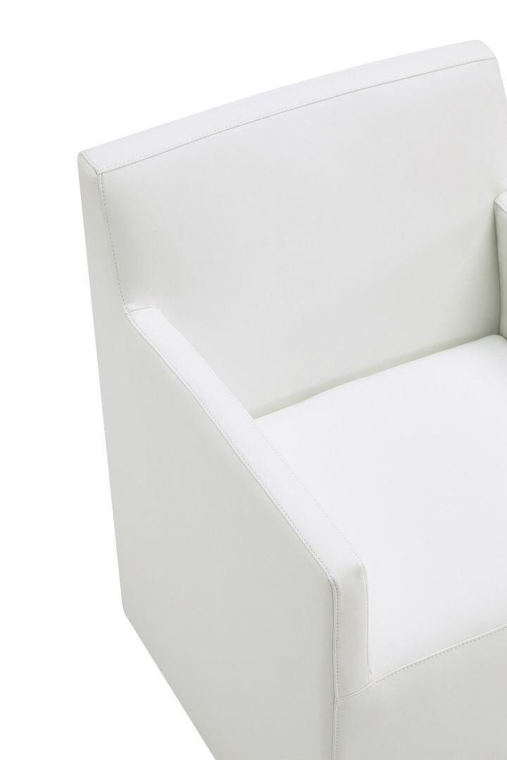 Manhattan Comfort Anna Upholstered Dining Armchair (Set of 2), Cream, large