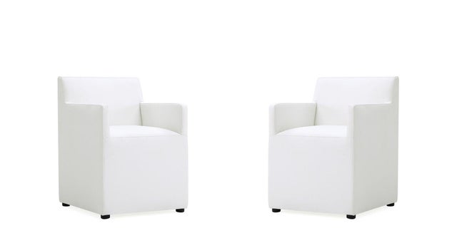 Manhattan Comfort Anna Upholstered Dining Armchair (Set of 2)