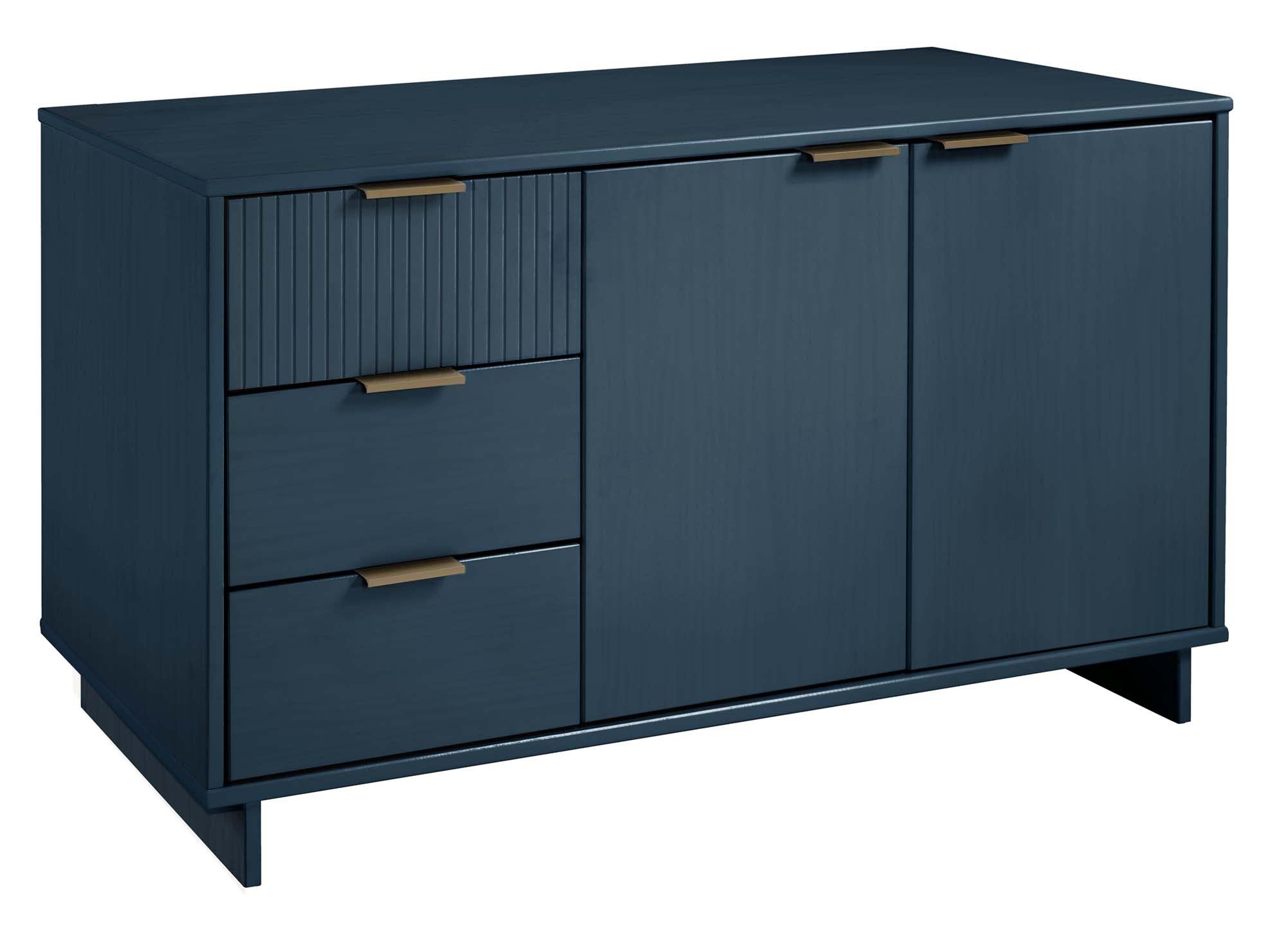 Manhattan Comfort Granville Sideboard, Midnight Blue, large