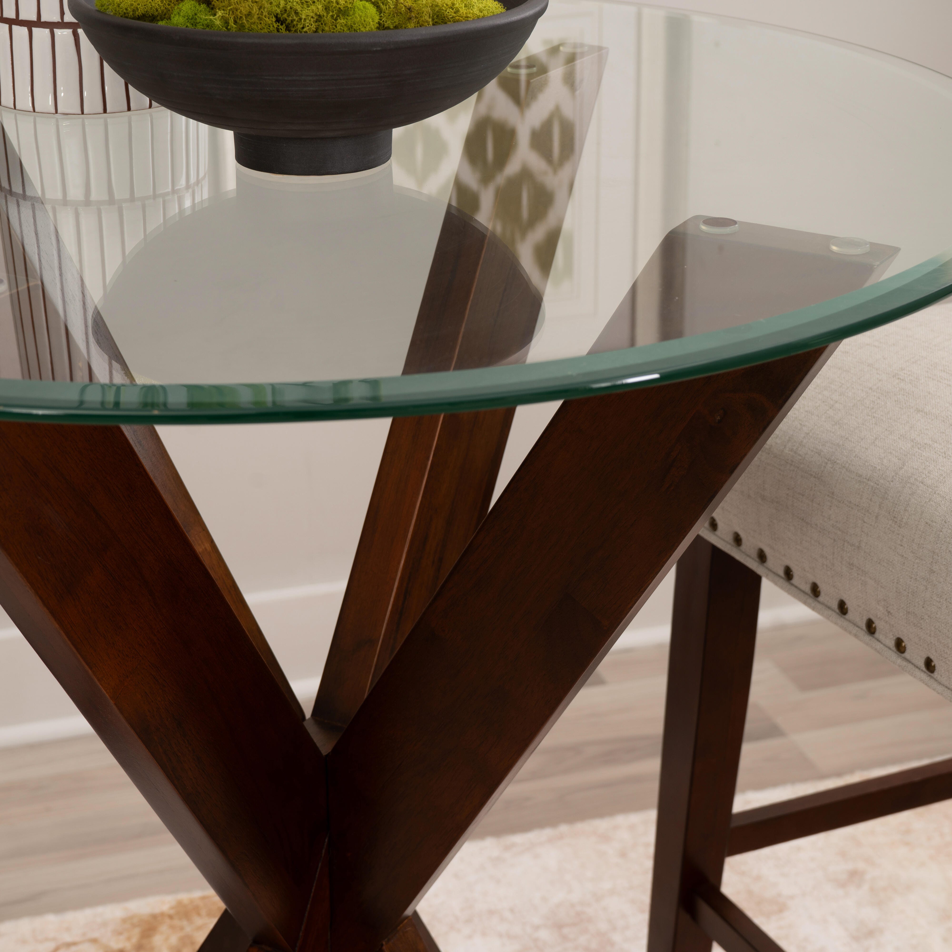 Linon Gentry Bar Height Dining Table and 2 Bar Stools, , large