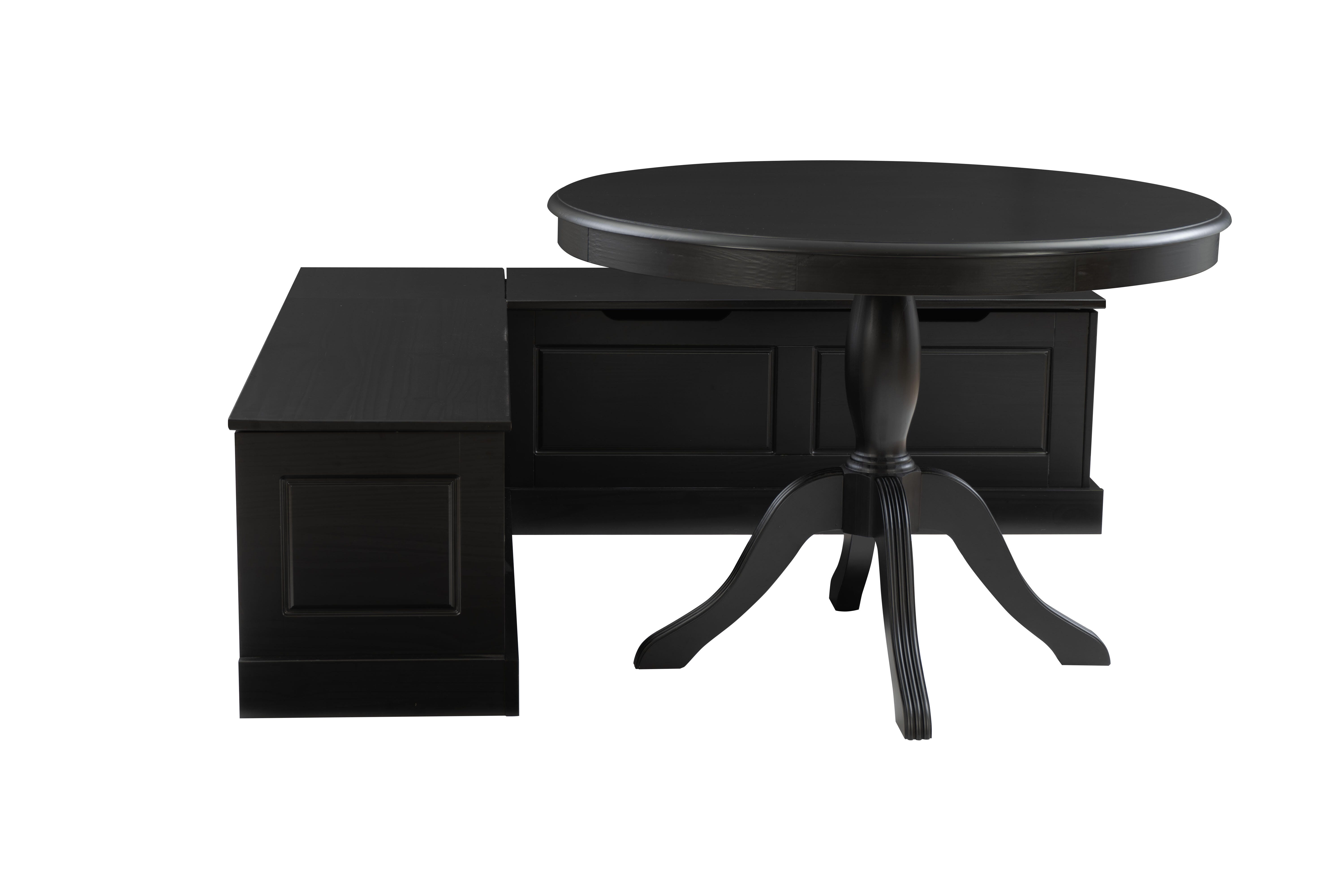 Linon Landin Norah Pedestal Breakfast Nook, , large
