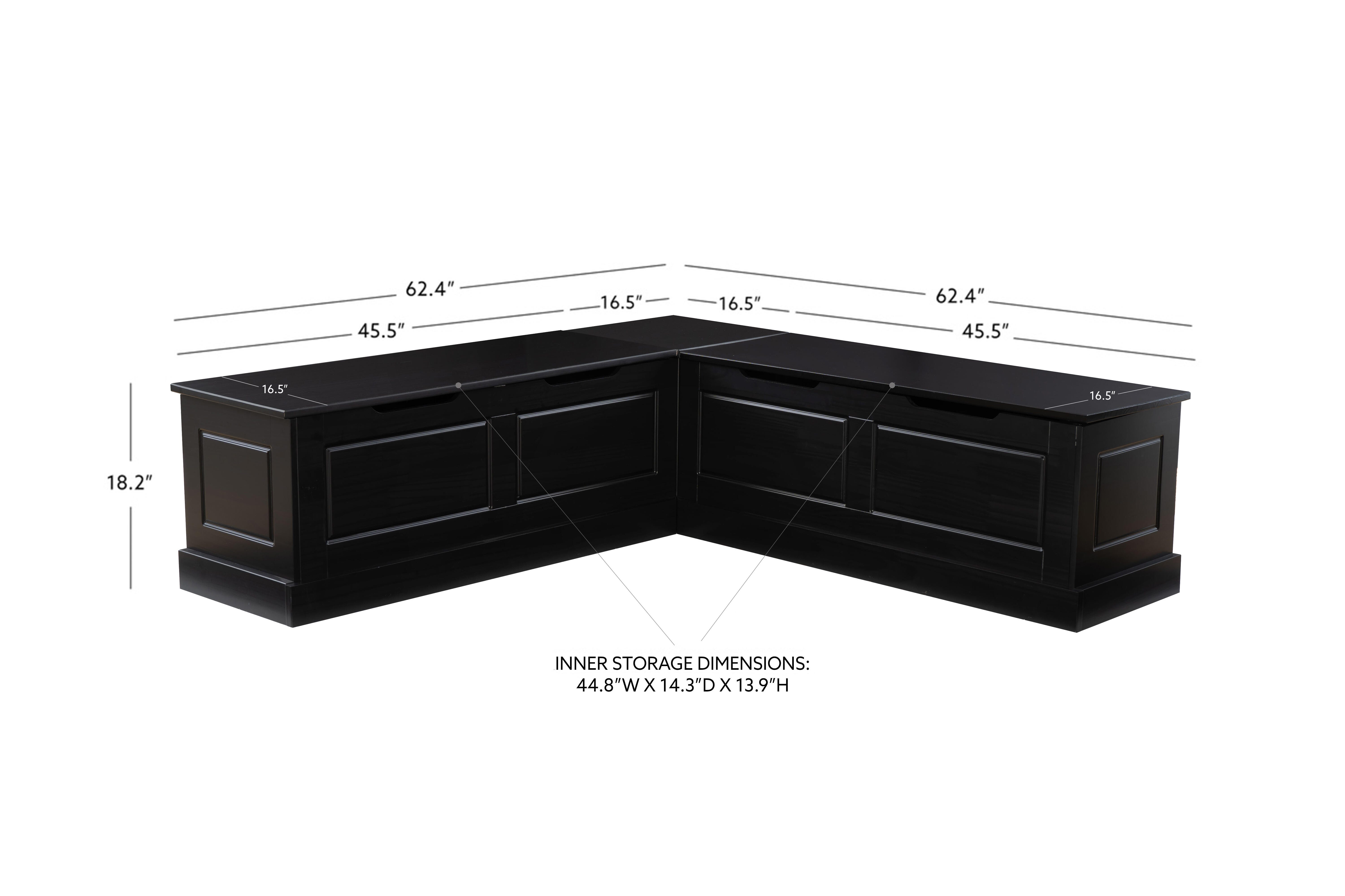 Linon Landin Torino Pedestal Breakfast Nook, , large