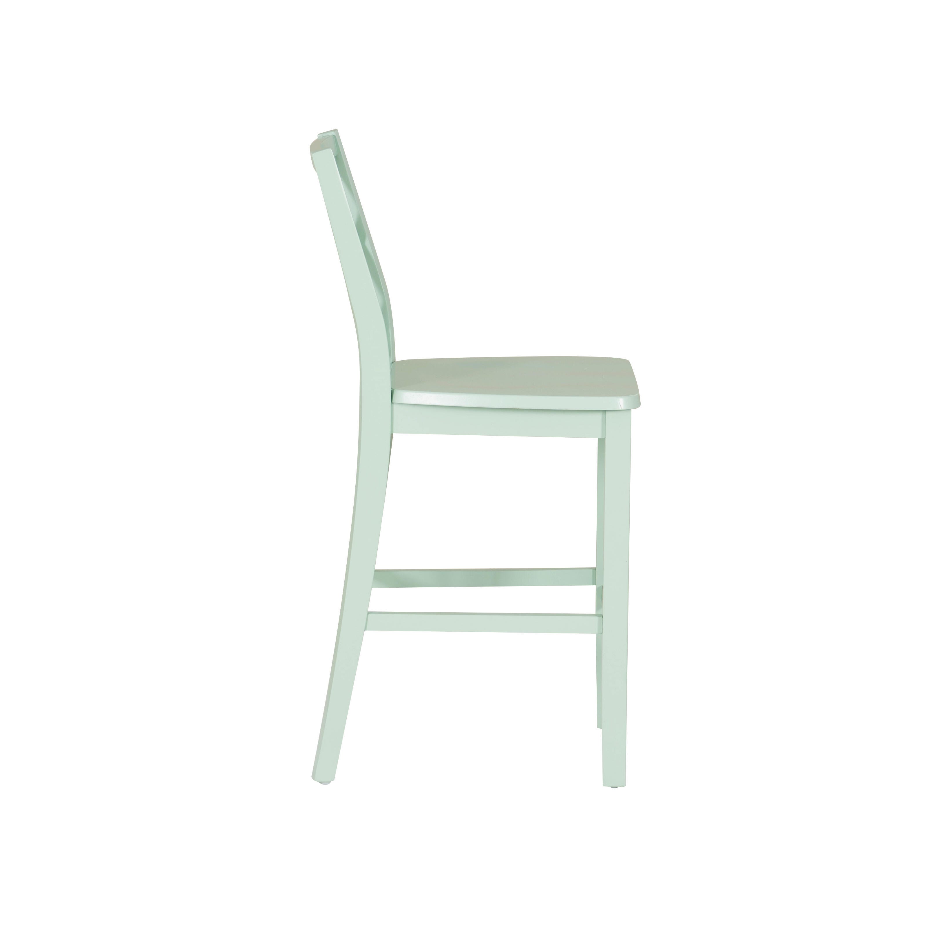 Linon Kolt Counter Height Dining Table and 2 Barstools, Mint, large
