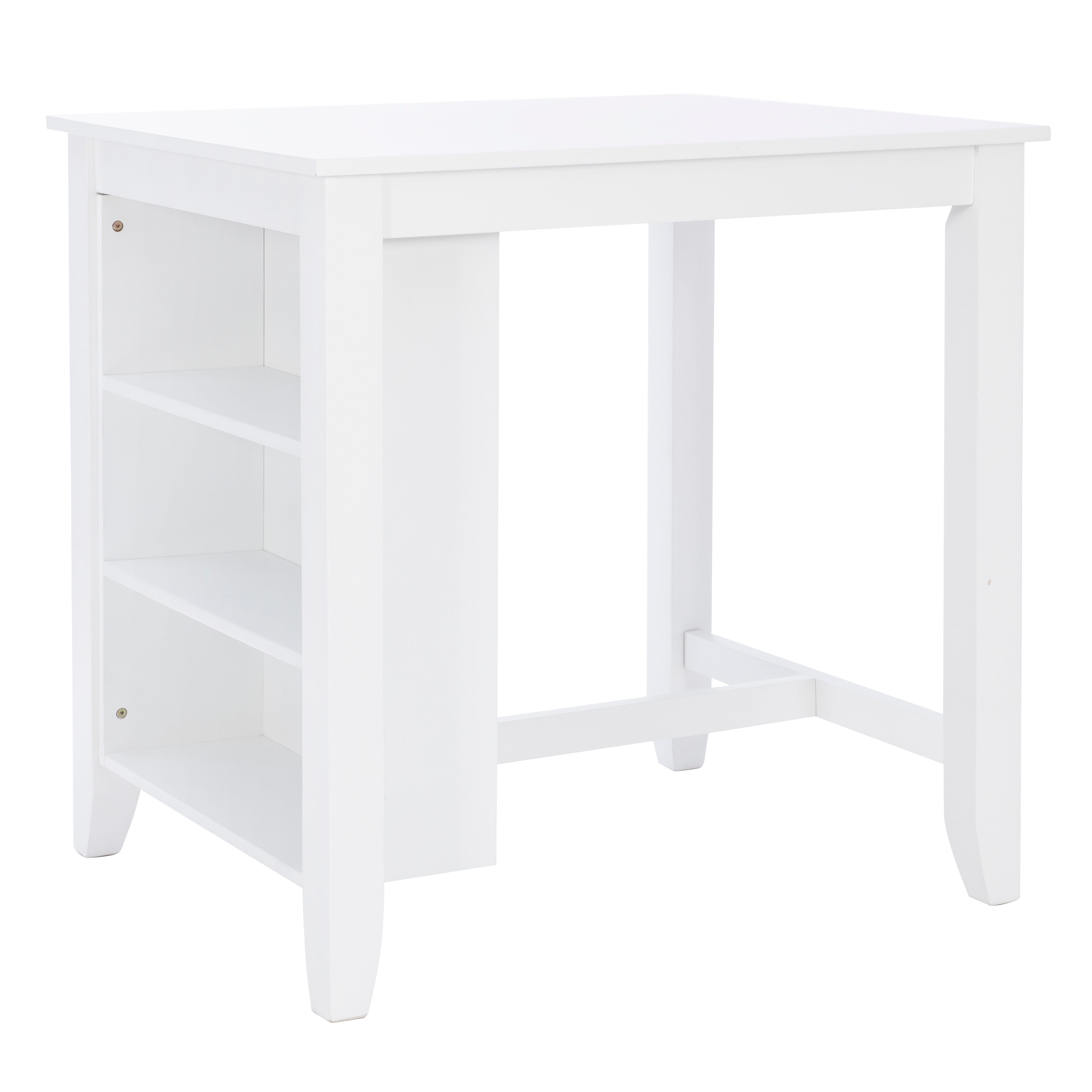 Linon Kolt Counter Height Dining Table and 2 Barstools, Gray, large
