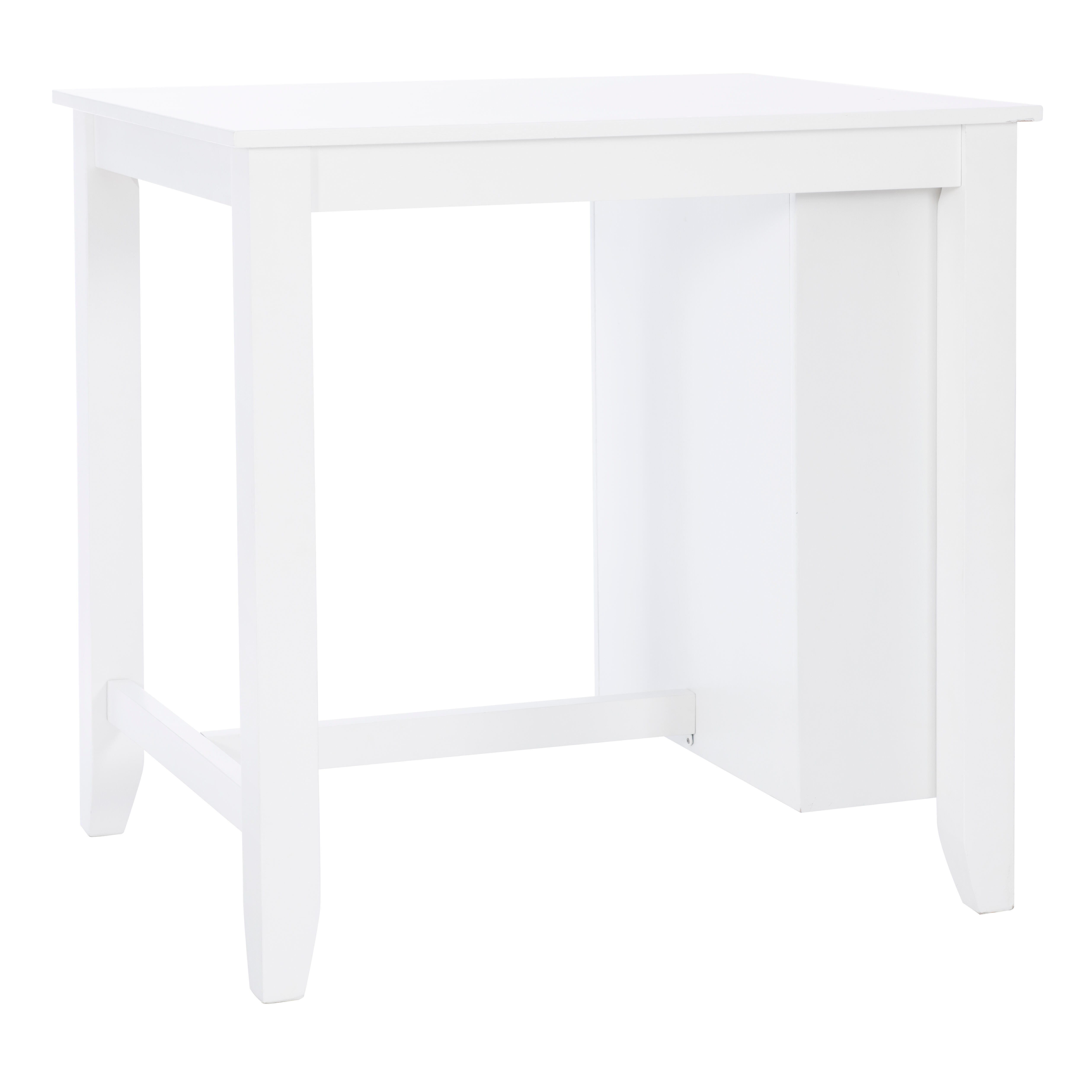 Linon Kolt Counter Height Dining Table and 2 Barstools, Gray, large