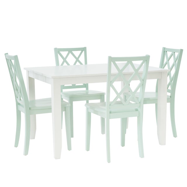 Linon Kolt Rectangular Dining Table and 4 Chairs
