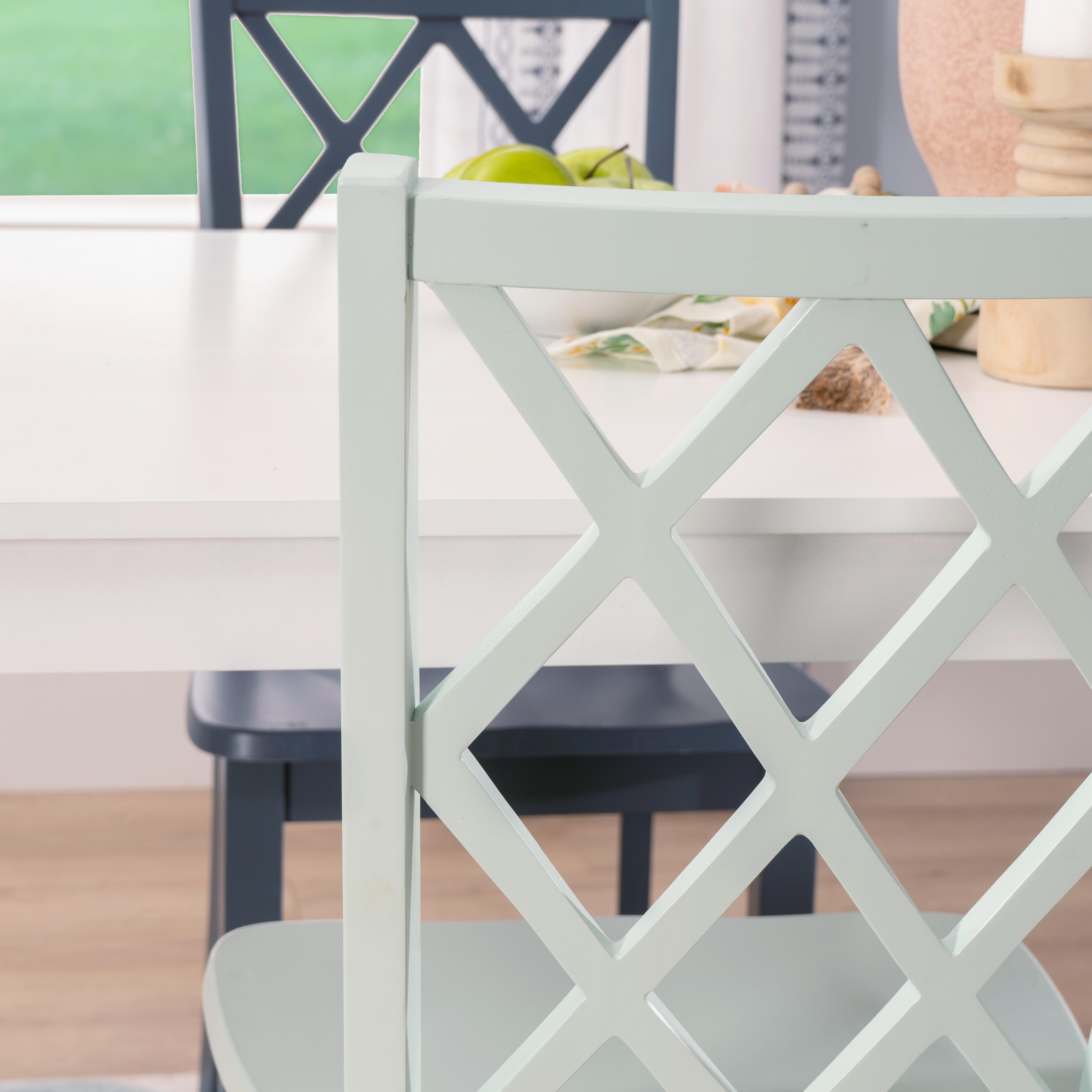 Linon Kolt Rectangular Dining Table and 4 Chairs, Multi, large