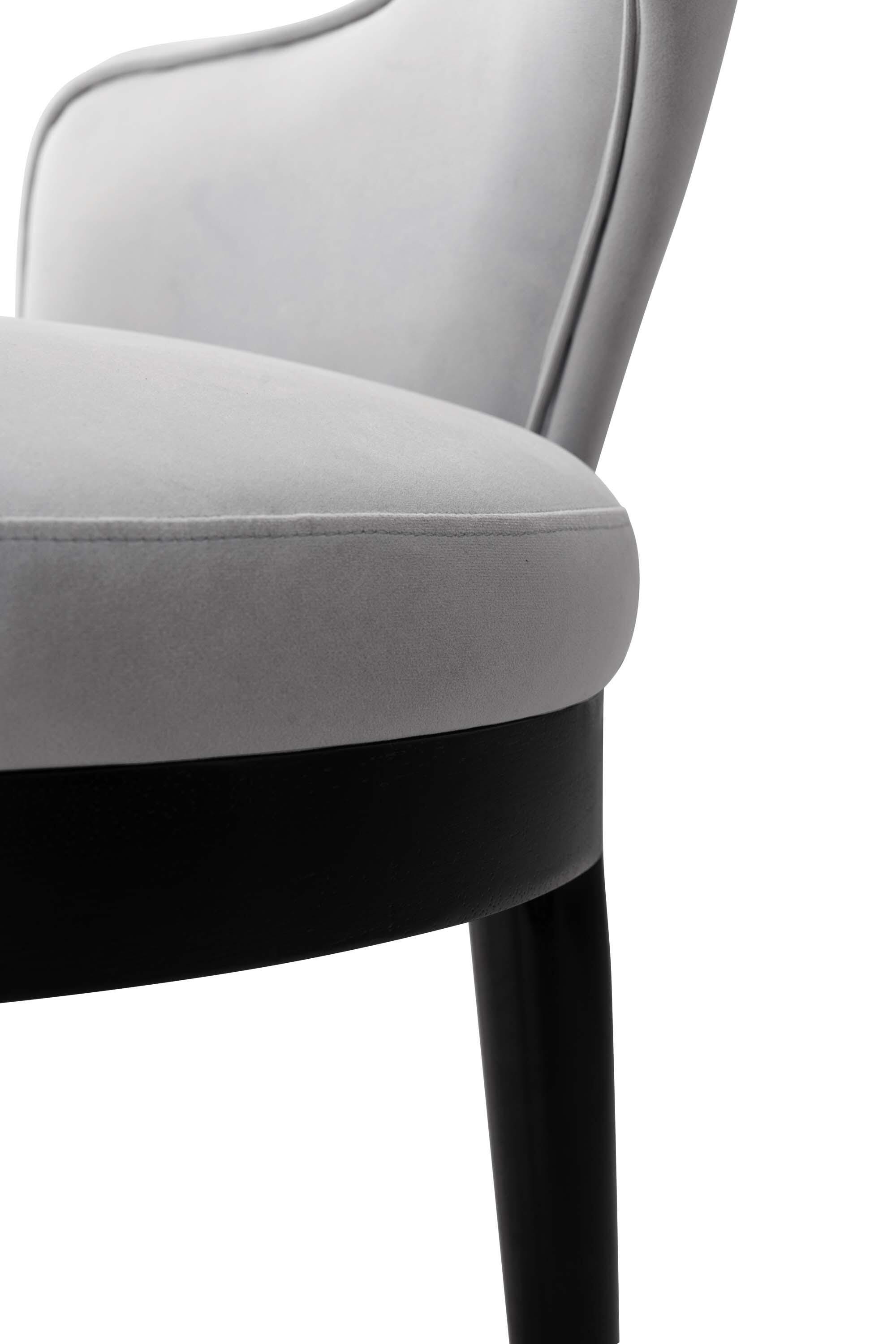Manhattan Comfort Rockaway And Carrington Dinning Table with 4 Chairs, Natural/Light Gray, large