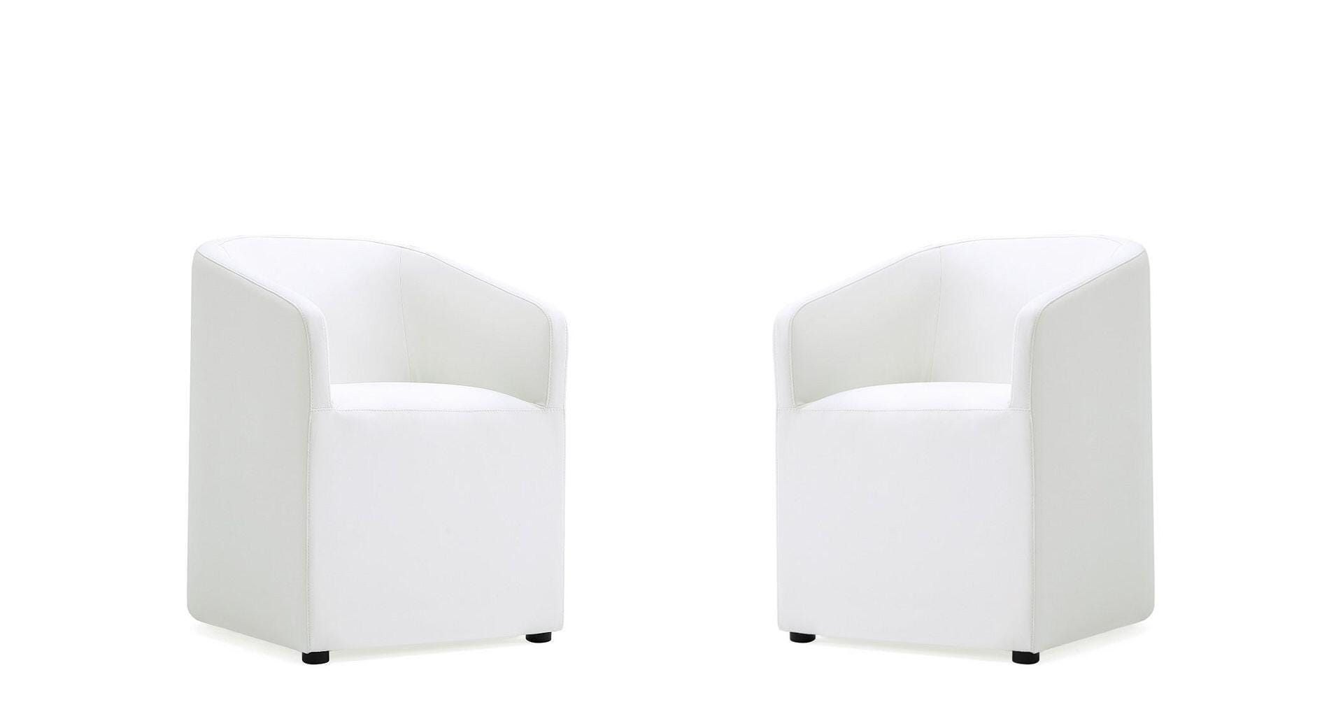 Manhattan Comfort Anna Dining Armchair set of 2, Cream, large