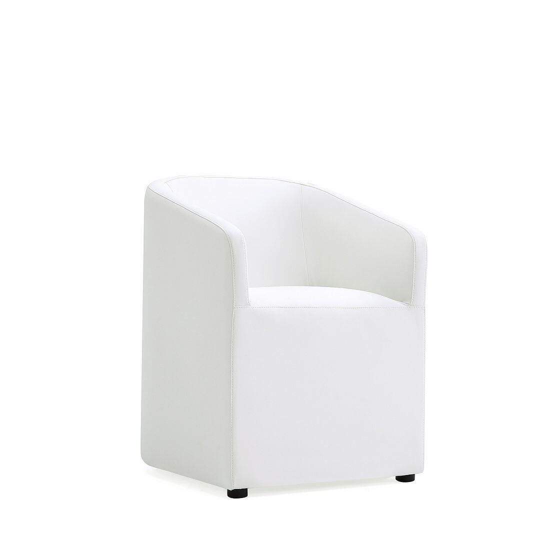 Manhattan Comfort Anna Dining Armchair set of 2, Cream, large