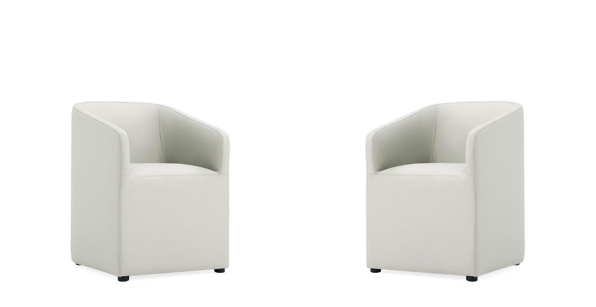 Manhattan Comfort Anna Dining Armchair set of 2, Stone Gray, large