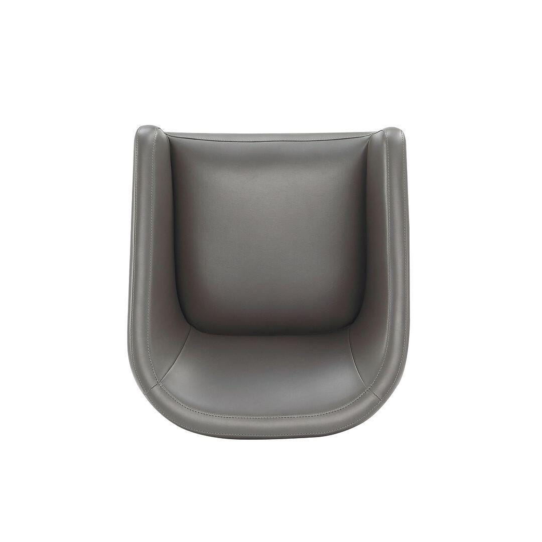 Manhattan Comfort Anna Dining Armchair set of 2, Pewter, large