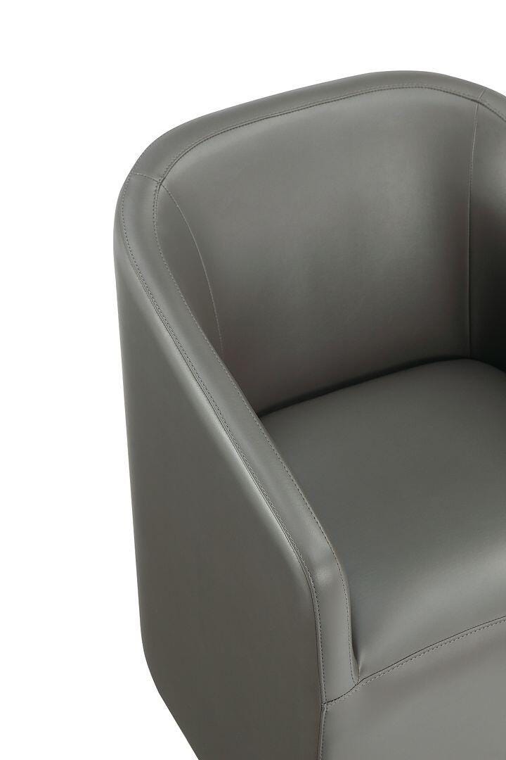 Manhattan Comfort Anna Dining Armchair set of 2, Pewter, large