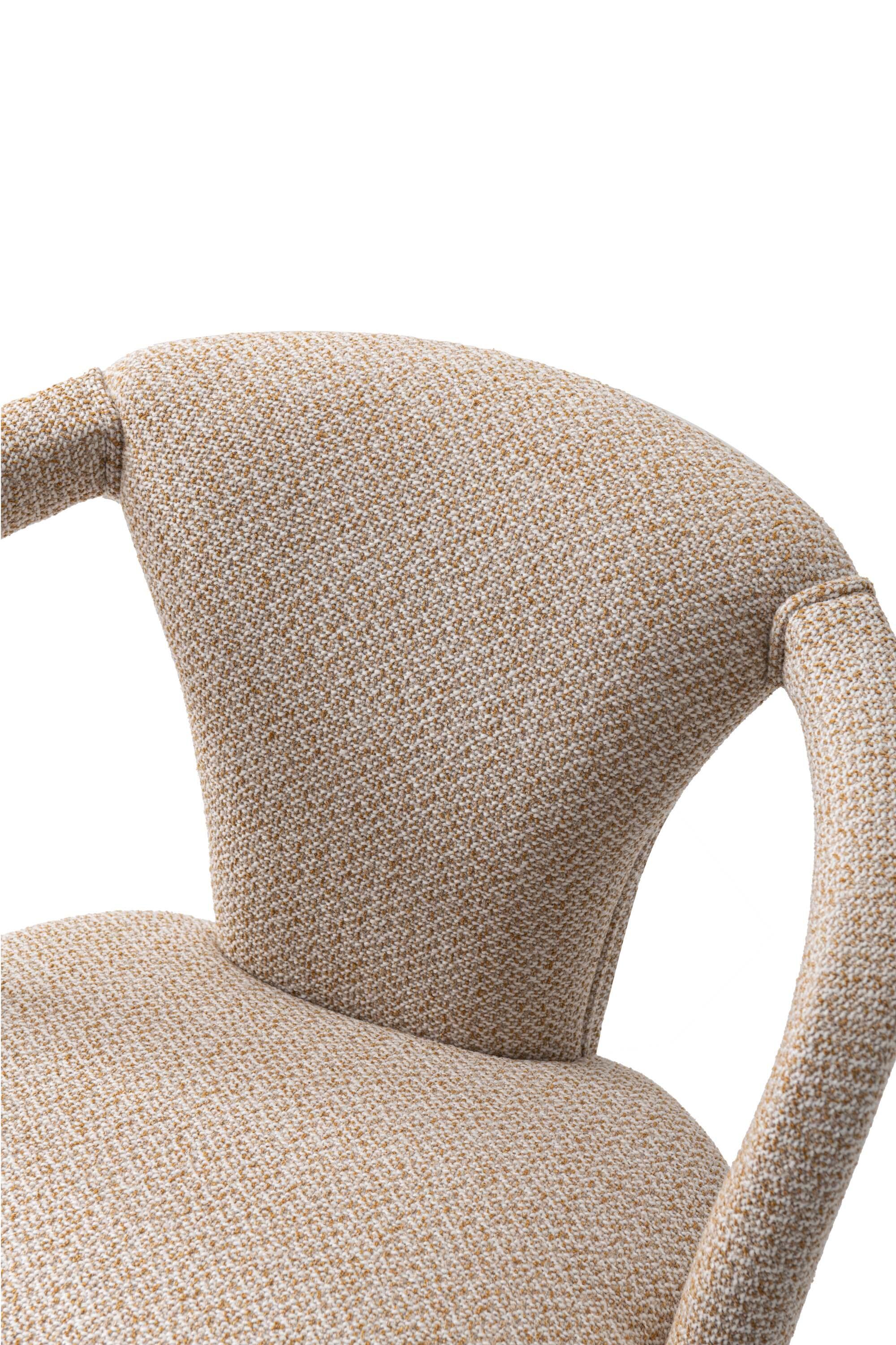 Manhattan Comfort Palmer Dining Armchair set of 2, Gold Dust, large