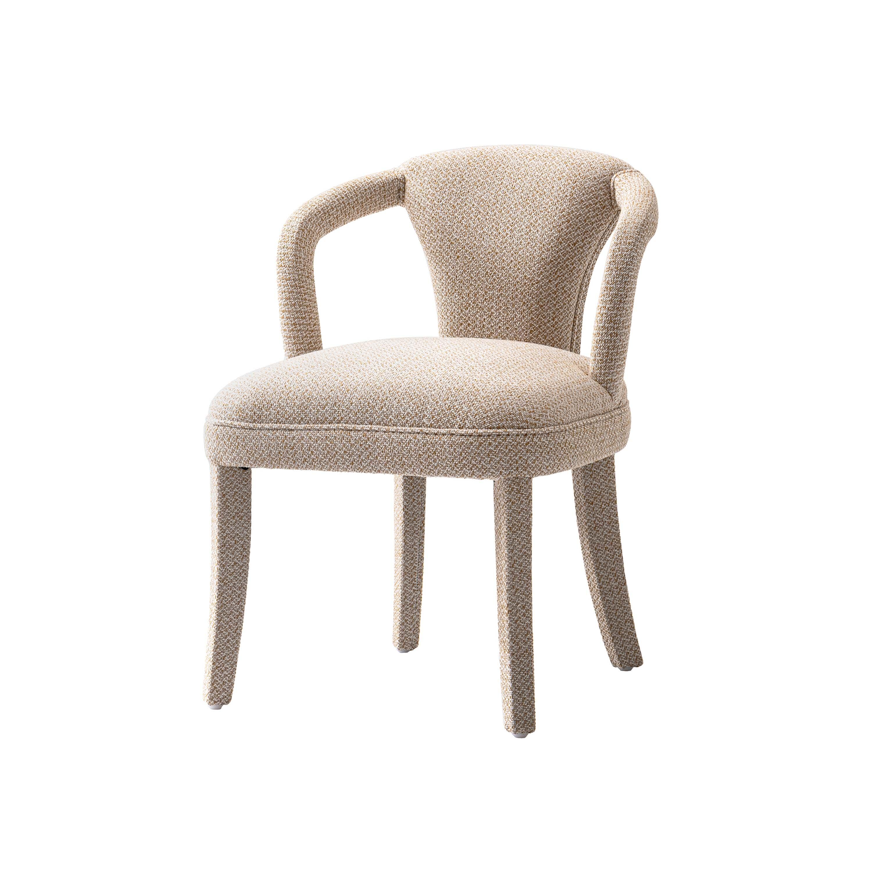 Manhattan Comfort Palmer Dining Armchair set of 2, Gold Dust, large