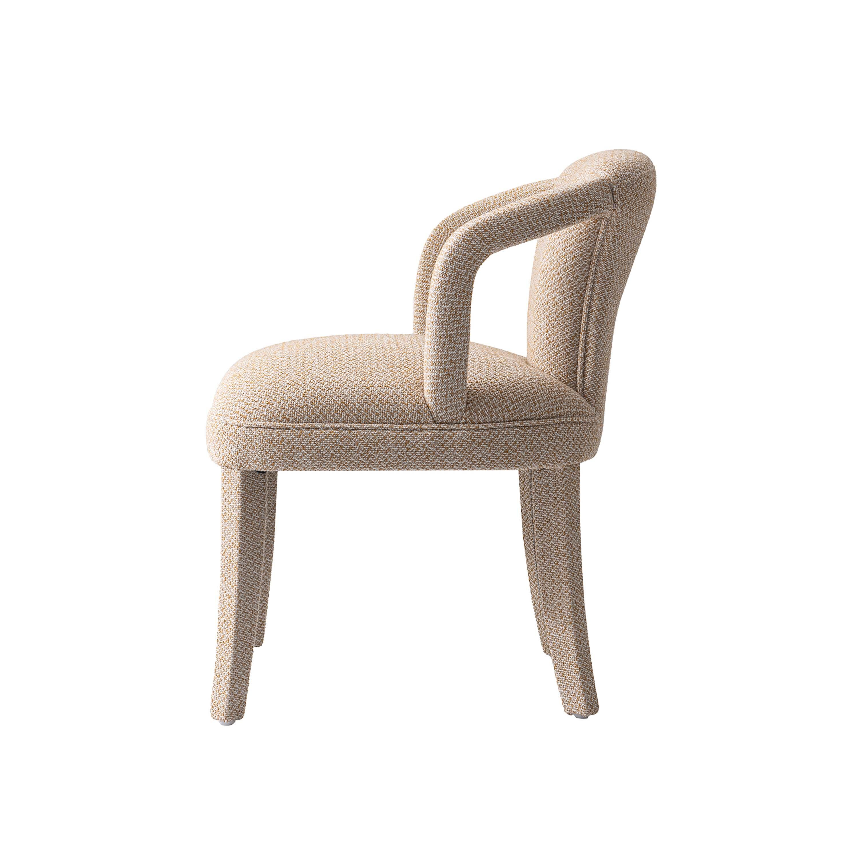 Manhattan Comfort Palmer Dining Armchair set of 2, Gold Dust, large