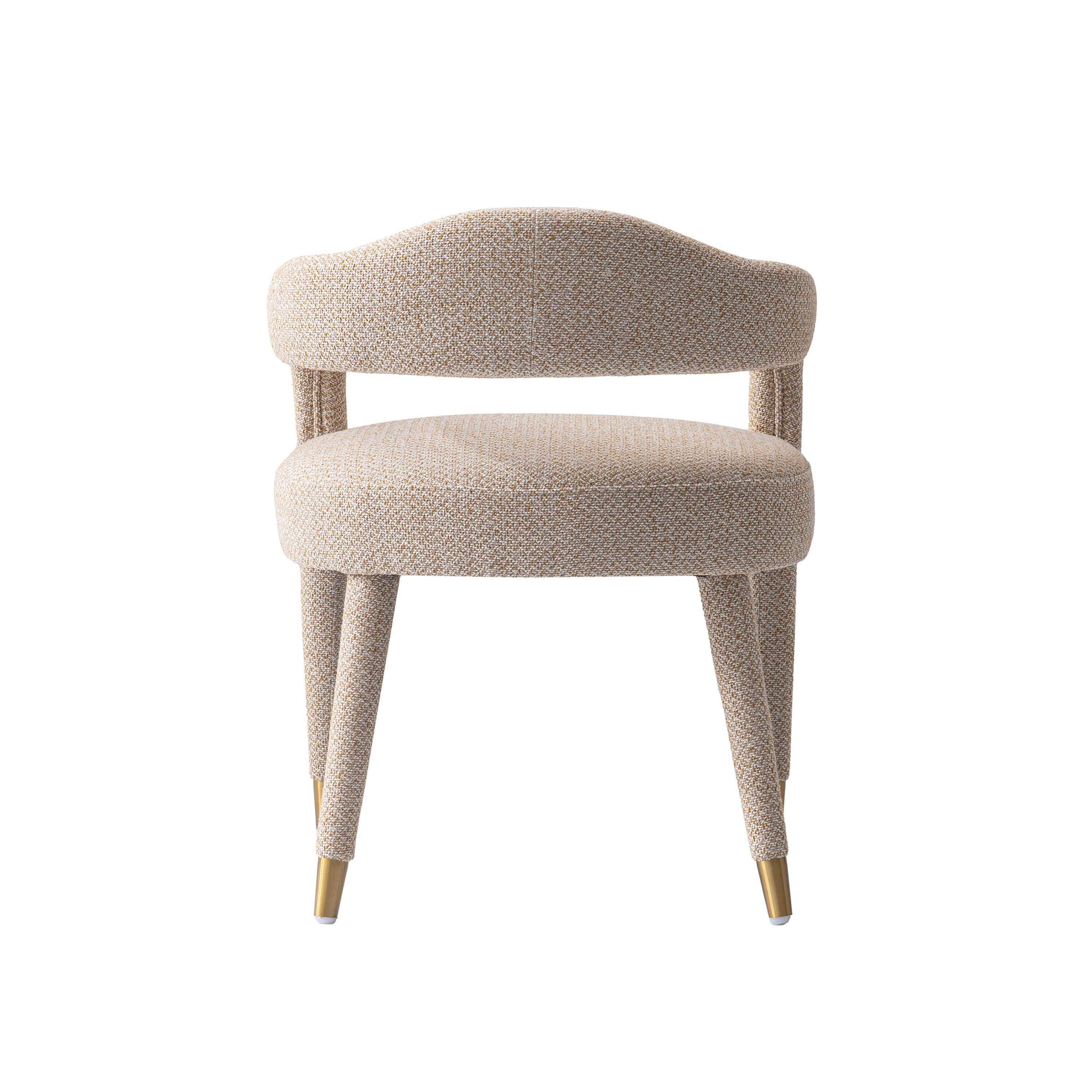 Manhattan Comfort Aspen Dining Armchair set of 2, Gold Dust, large