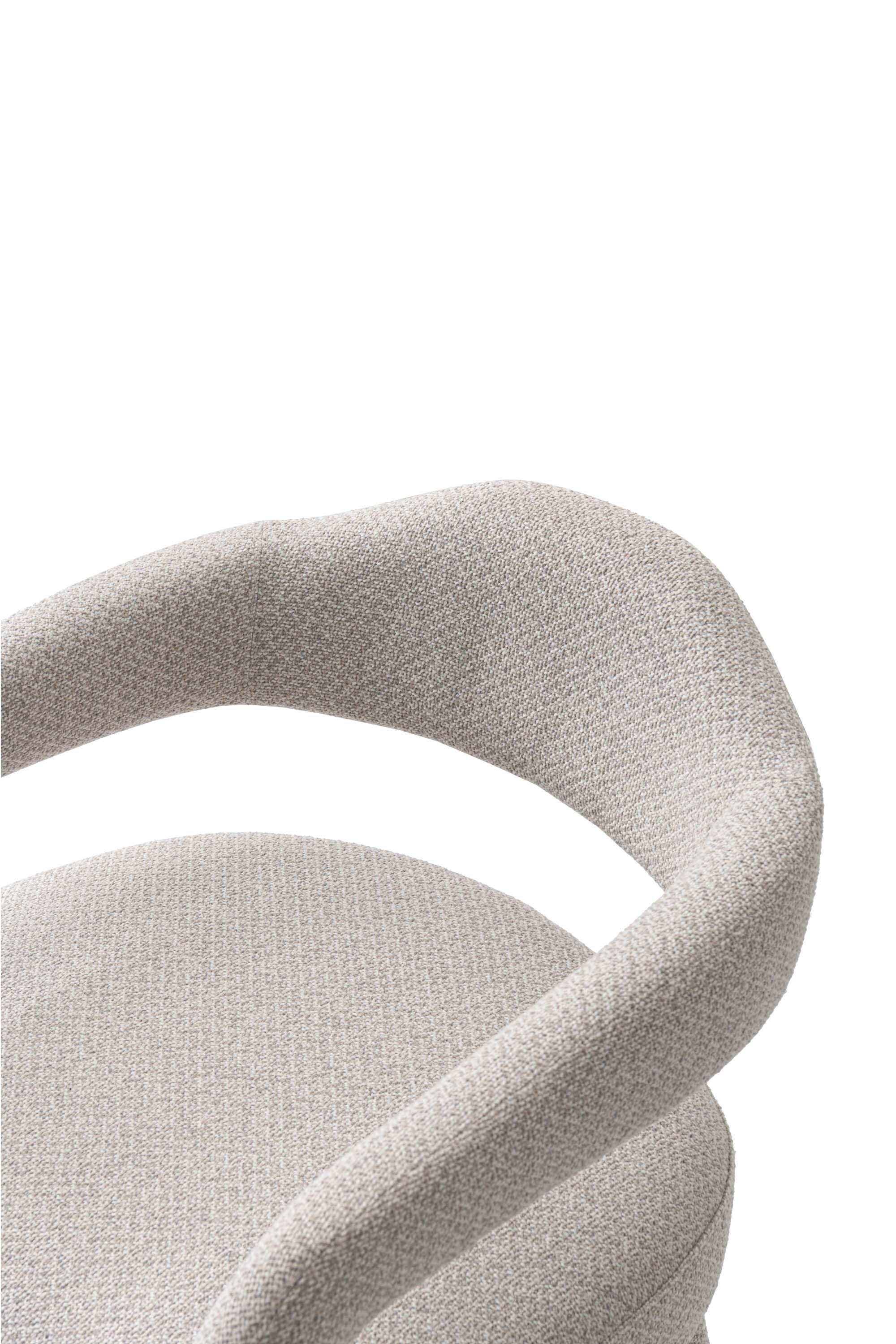 Manhattan Comfort Aspen Dining Armchair set of 2, Silver Lining, large