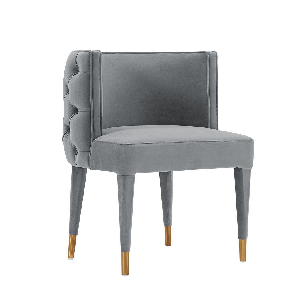 Manhattan Comfort Maya Dining Chair set of 2, Gray, large