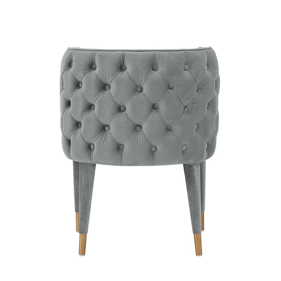 Manhattan Comfort Maya Dining Chair set of 2, Gray, large
