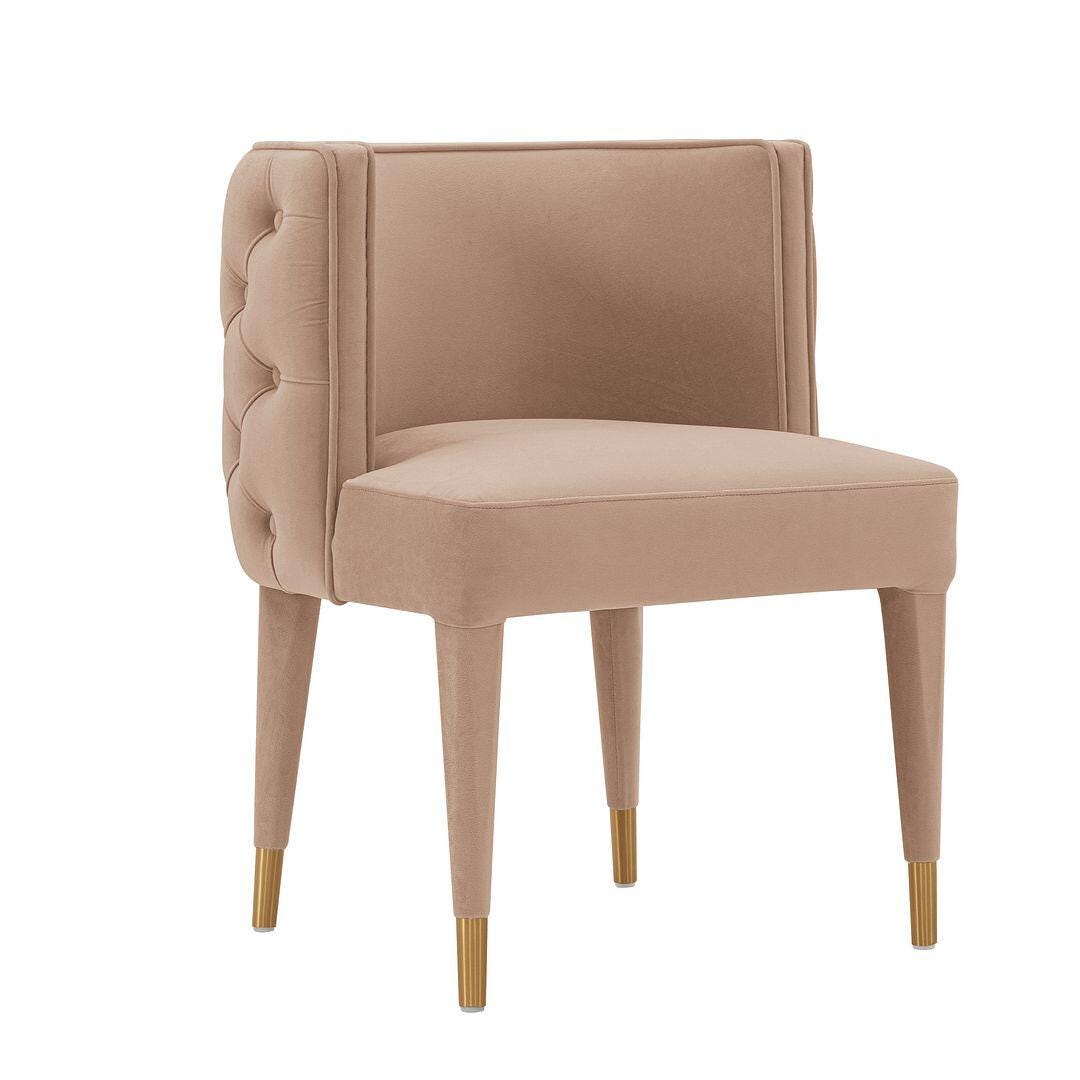 Manhattan Comfort Maya Dining Chair set of 2, Nude, large