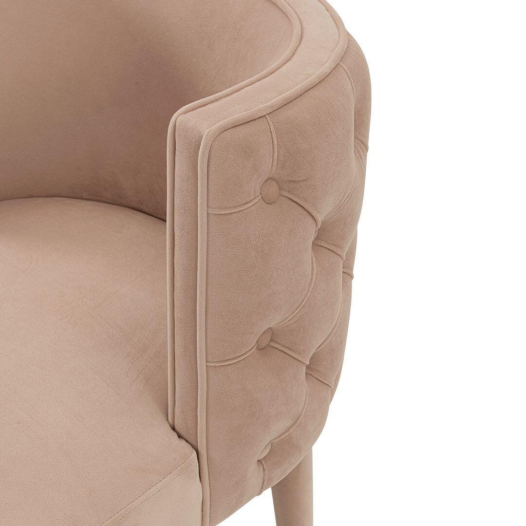 Manhattan Comfort Maya Dining Chair set of 2, Nude, large