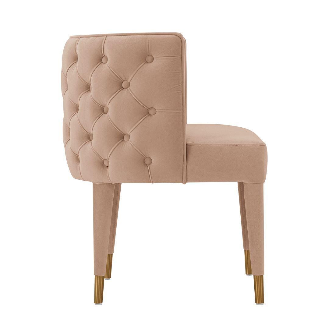 Manhattan Comfort Maya Dining Chair set of 2, Nude, large