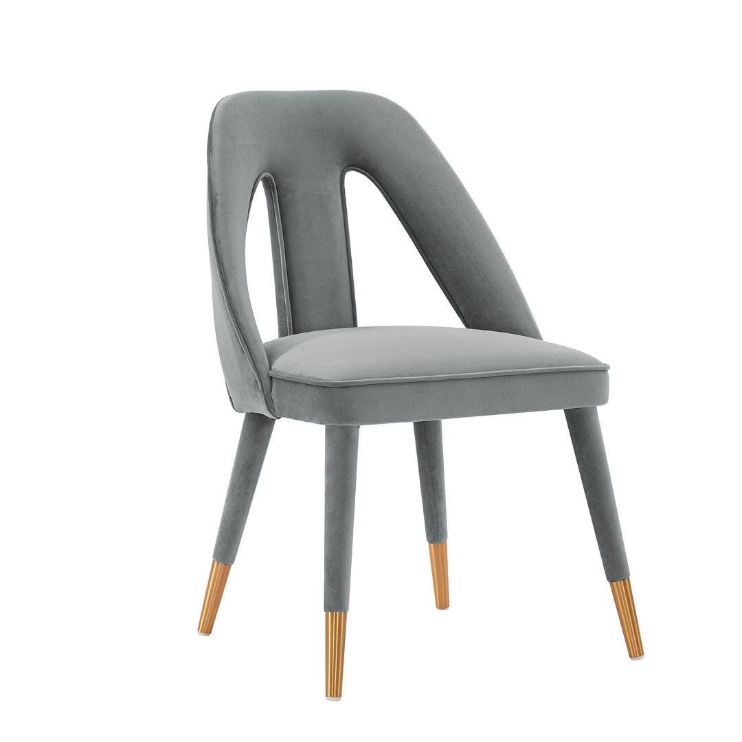 Manhattan Comfort Neda Dining Chair set of 2, Gray, large