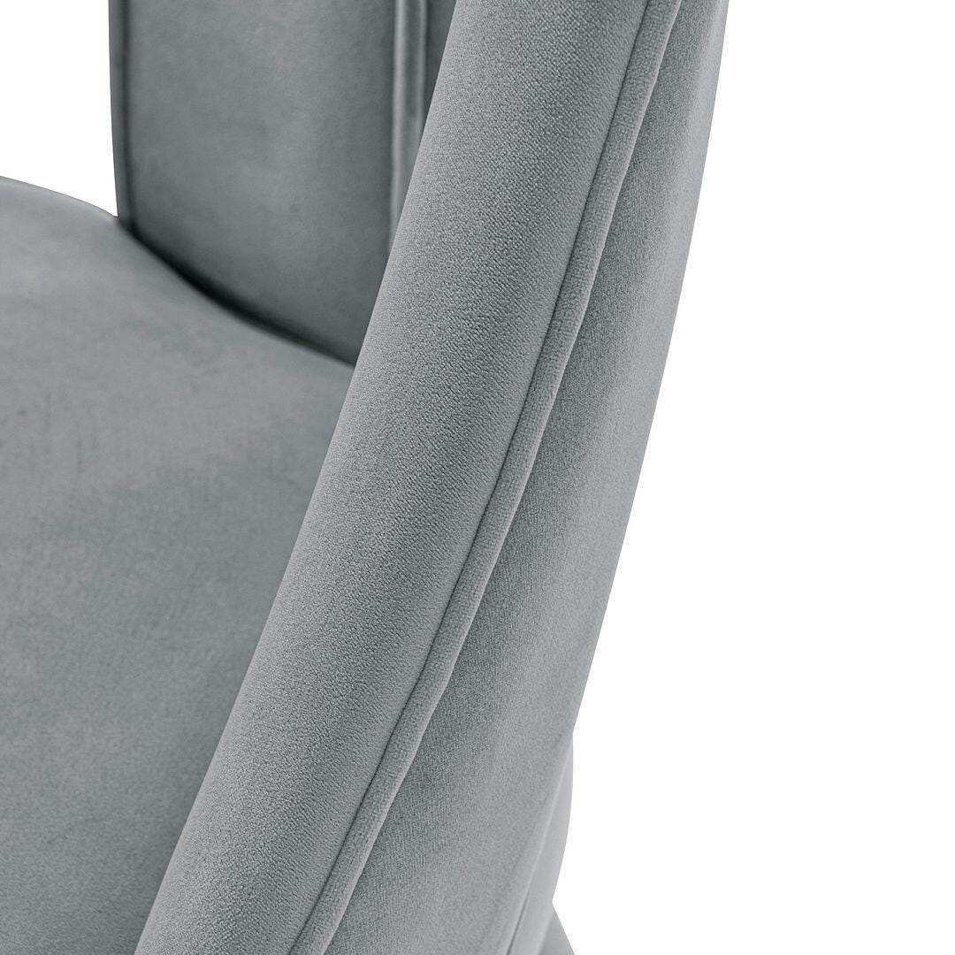 Manhattan Comfort Neda Dining Chair set of 2, Gray, large