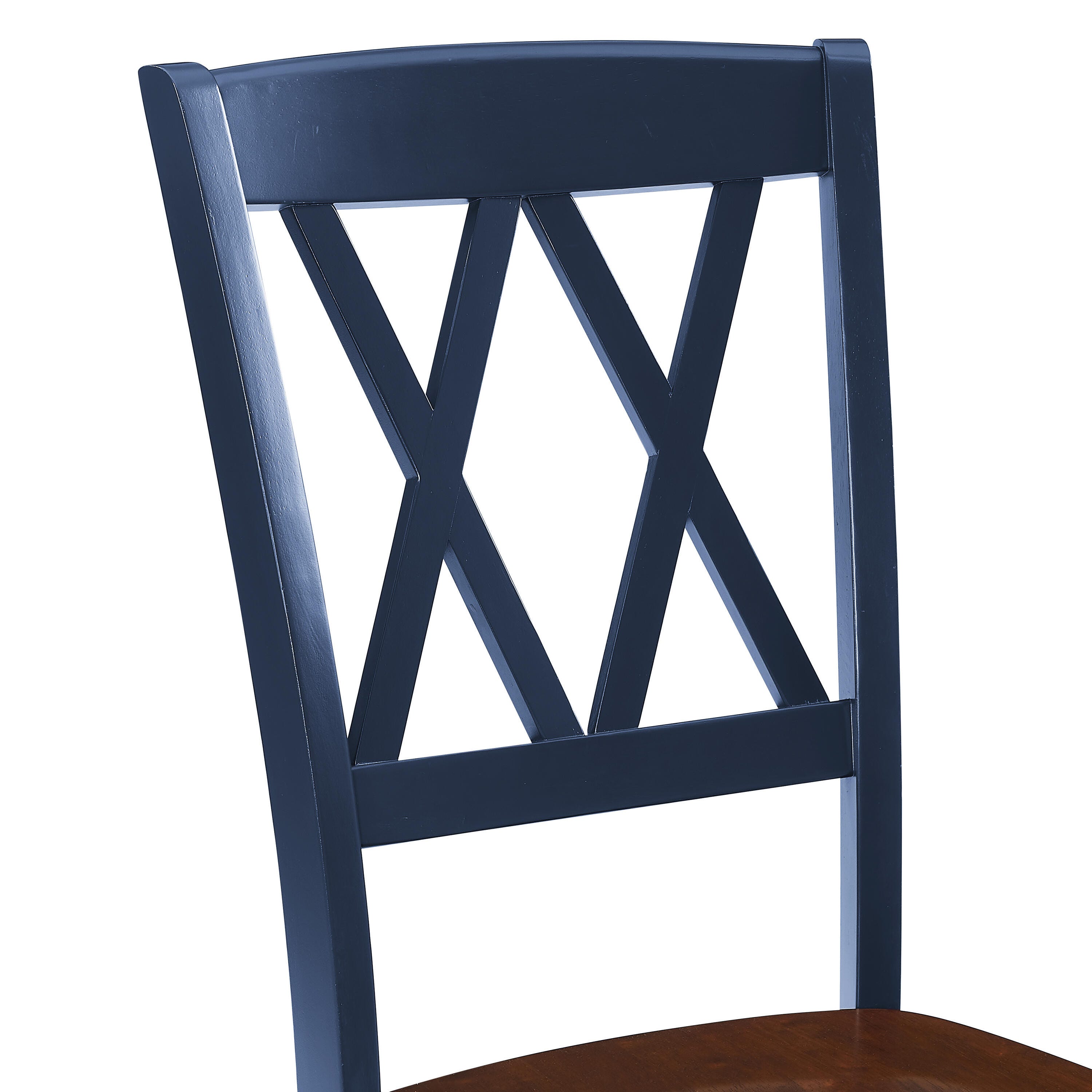 Crosley Furniture Shelby Dining Table and 4 Chairs, Navy, large