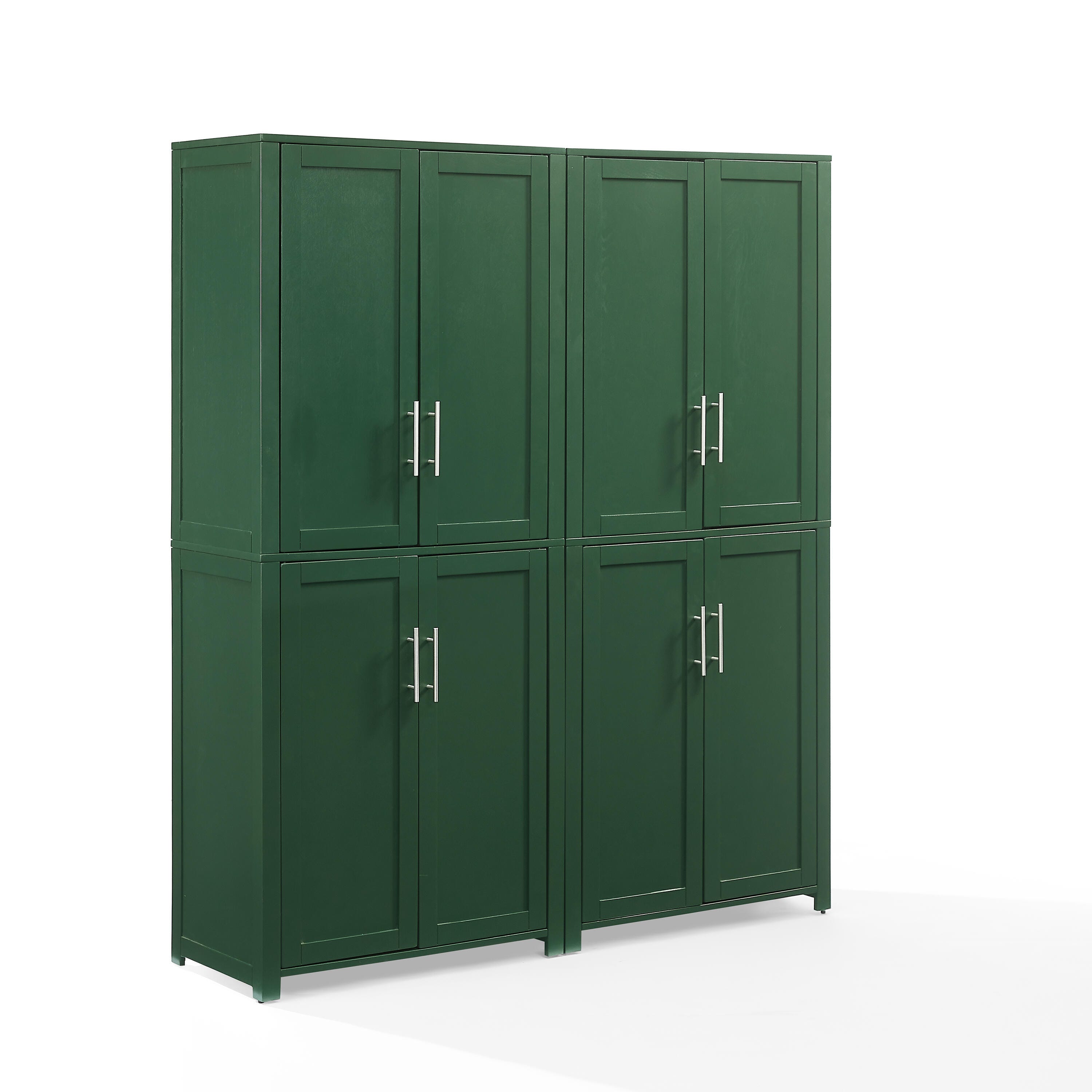 Crosley Furniture Savannah Kitchen Pantry Storage Cabinet (Set of 2), , large
