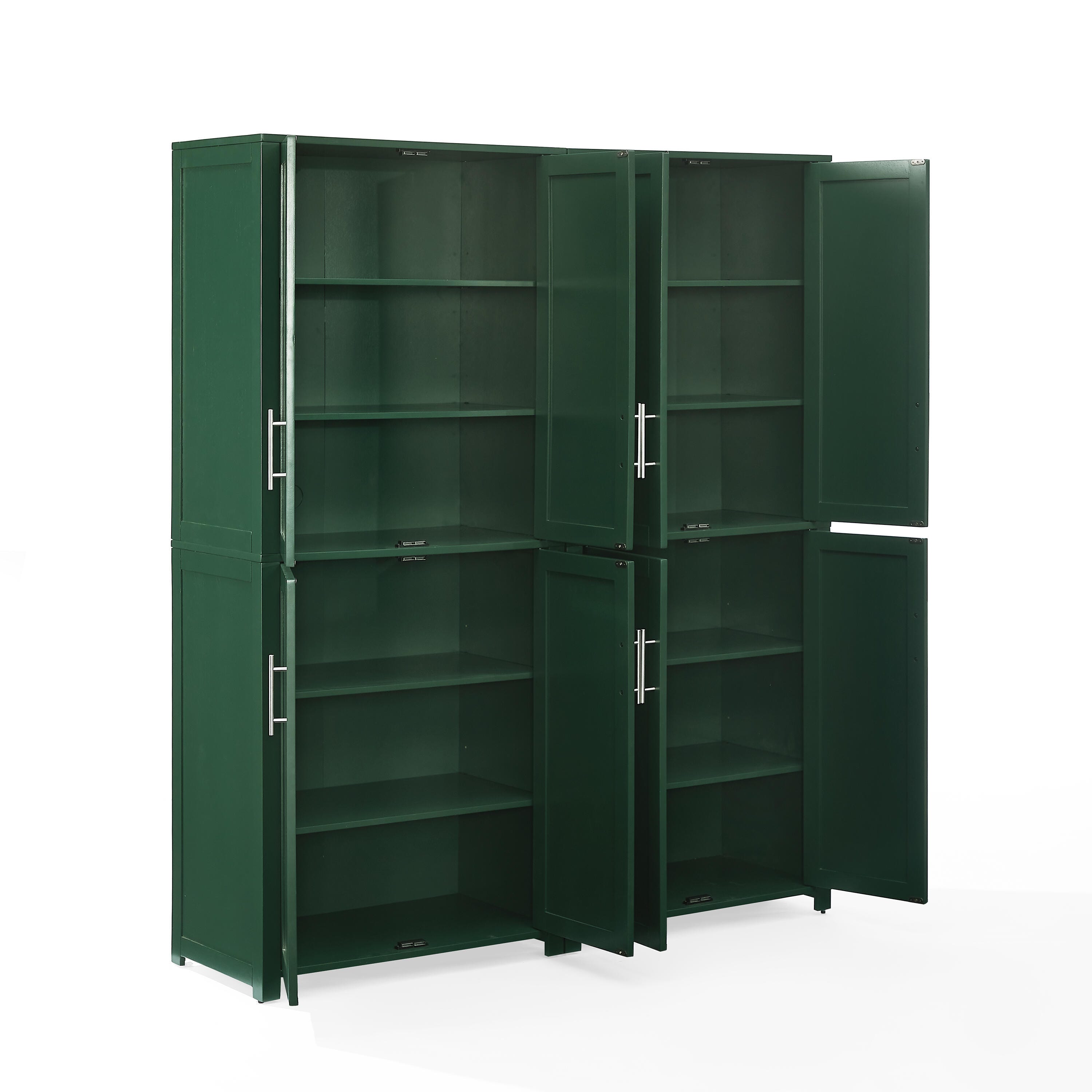Crosley Furniture Savannah Kitchen Pantry Storage Cabinet (Set of 2), , large