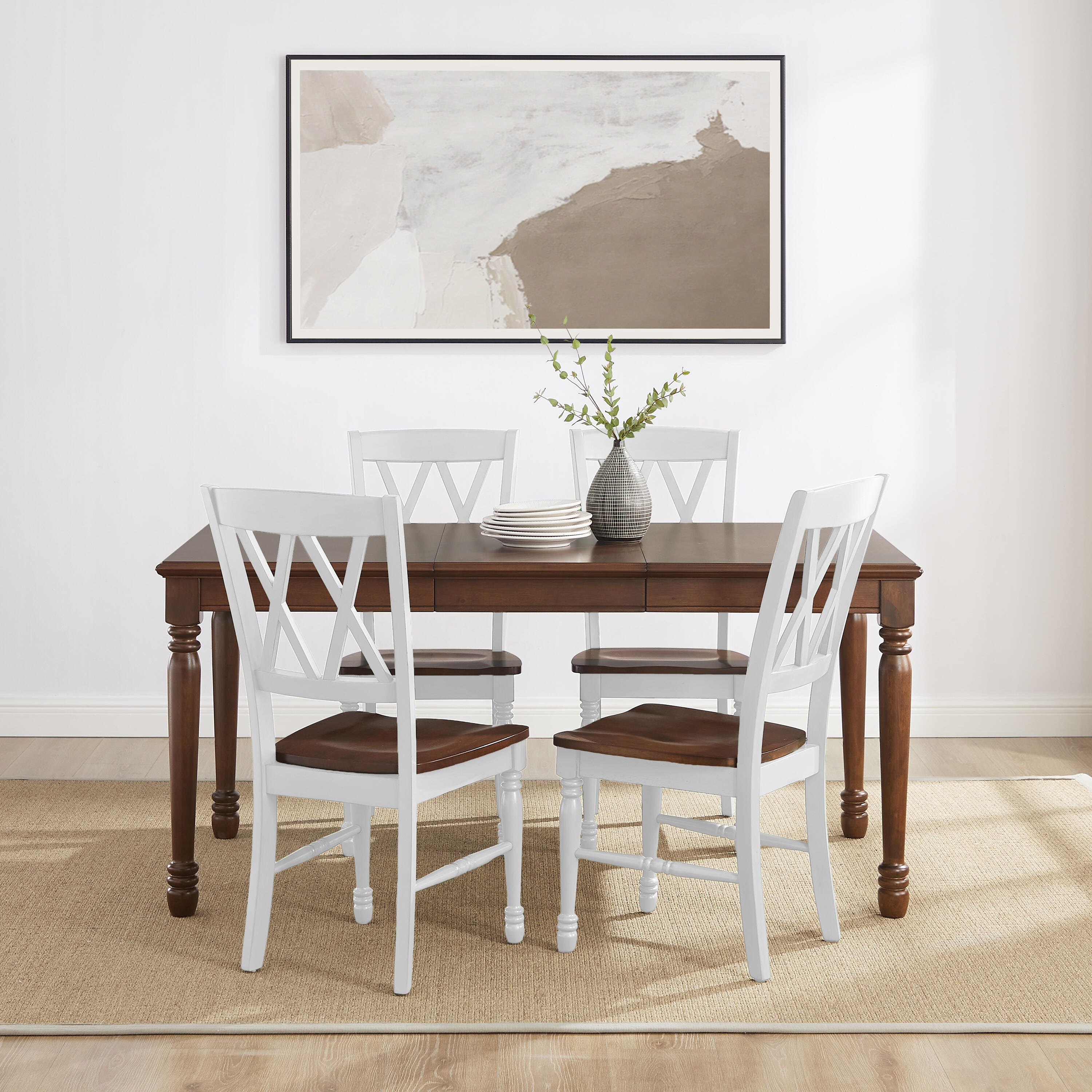 Crosley Furniture Shelby Dining Table and 4 Chairs, , large