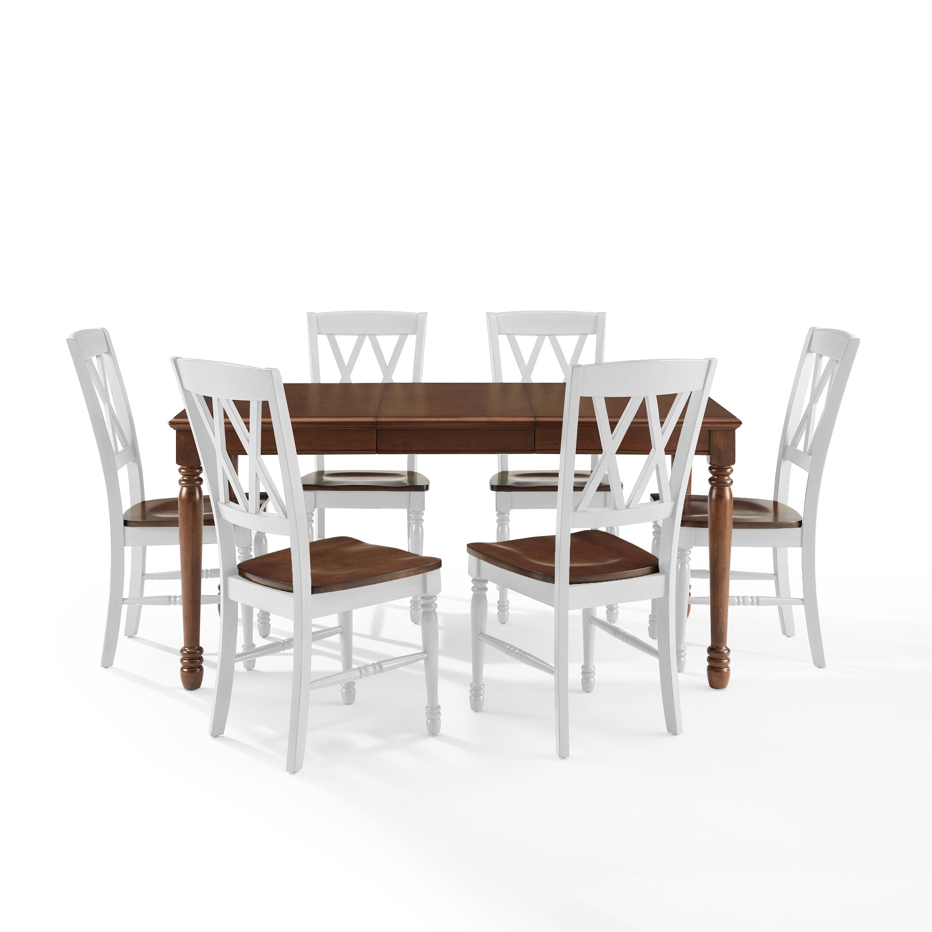 Crosley Furniture Shelby Dining Table and 6 Chairs, , large