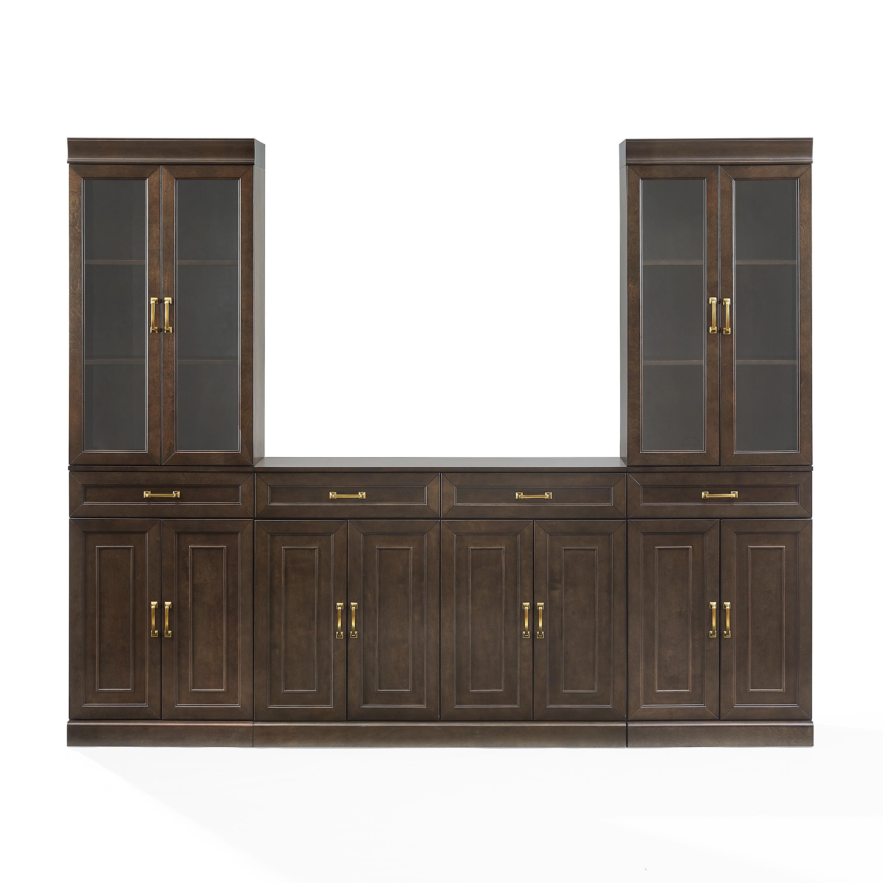 Crosley Furniture Stanton Sideboard And Glass Door Pantry Set, , large