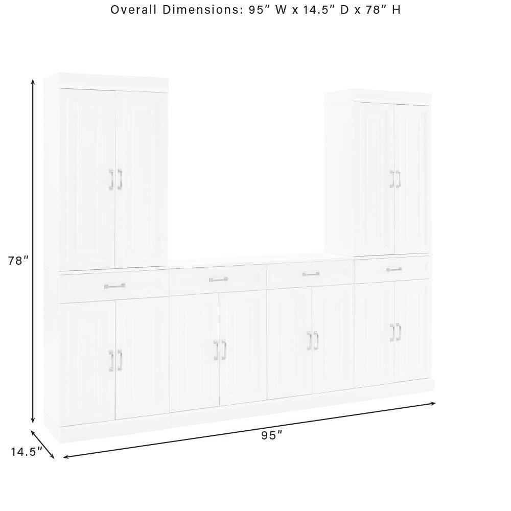 Crosley Furniture Stanton Sideboard And Pantry Set, , large