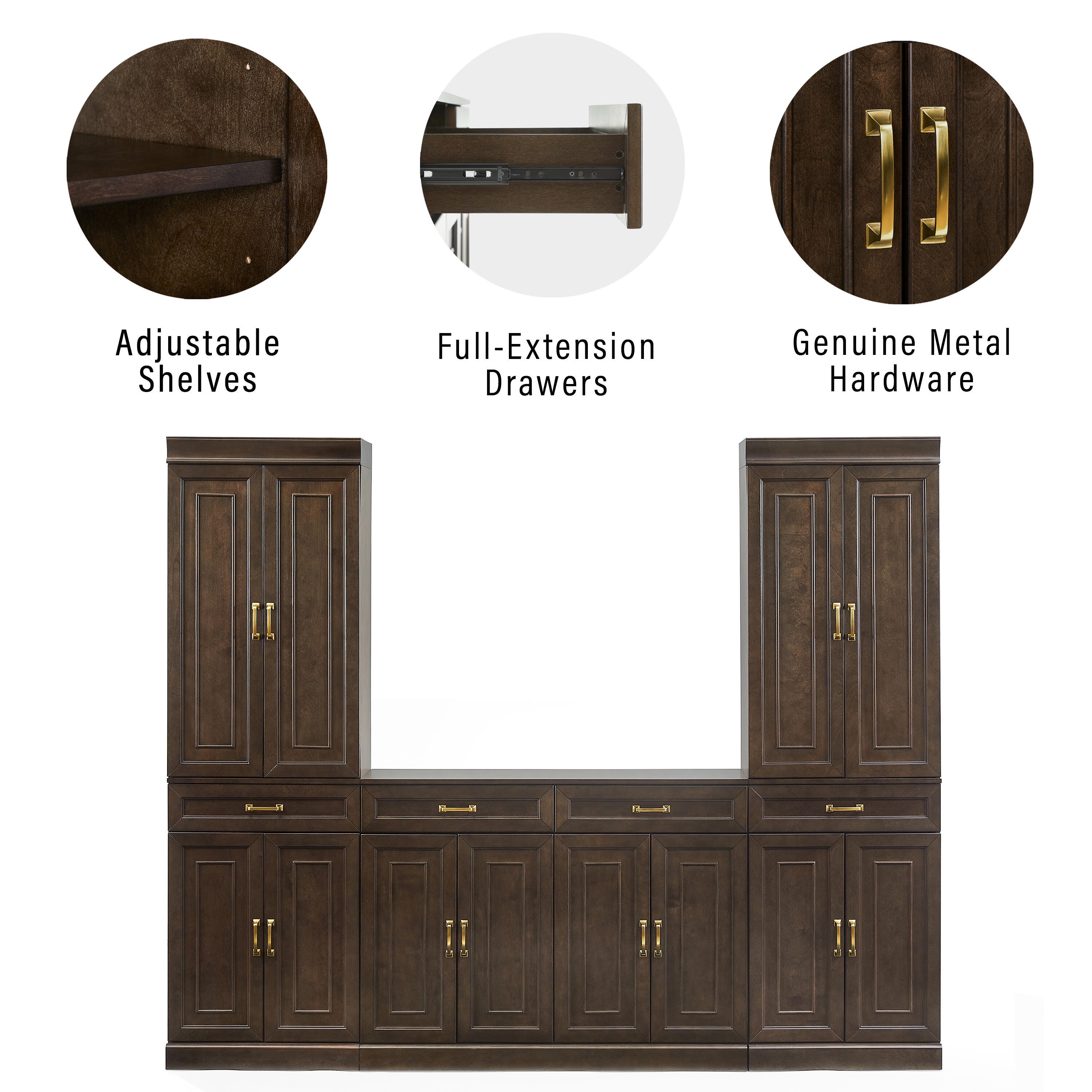 Crosley Furniture Stanton Sideboard And Pantry Set, , large
