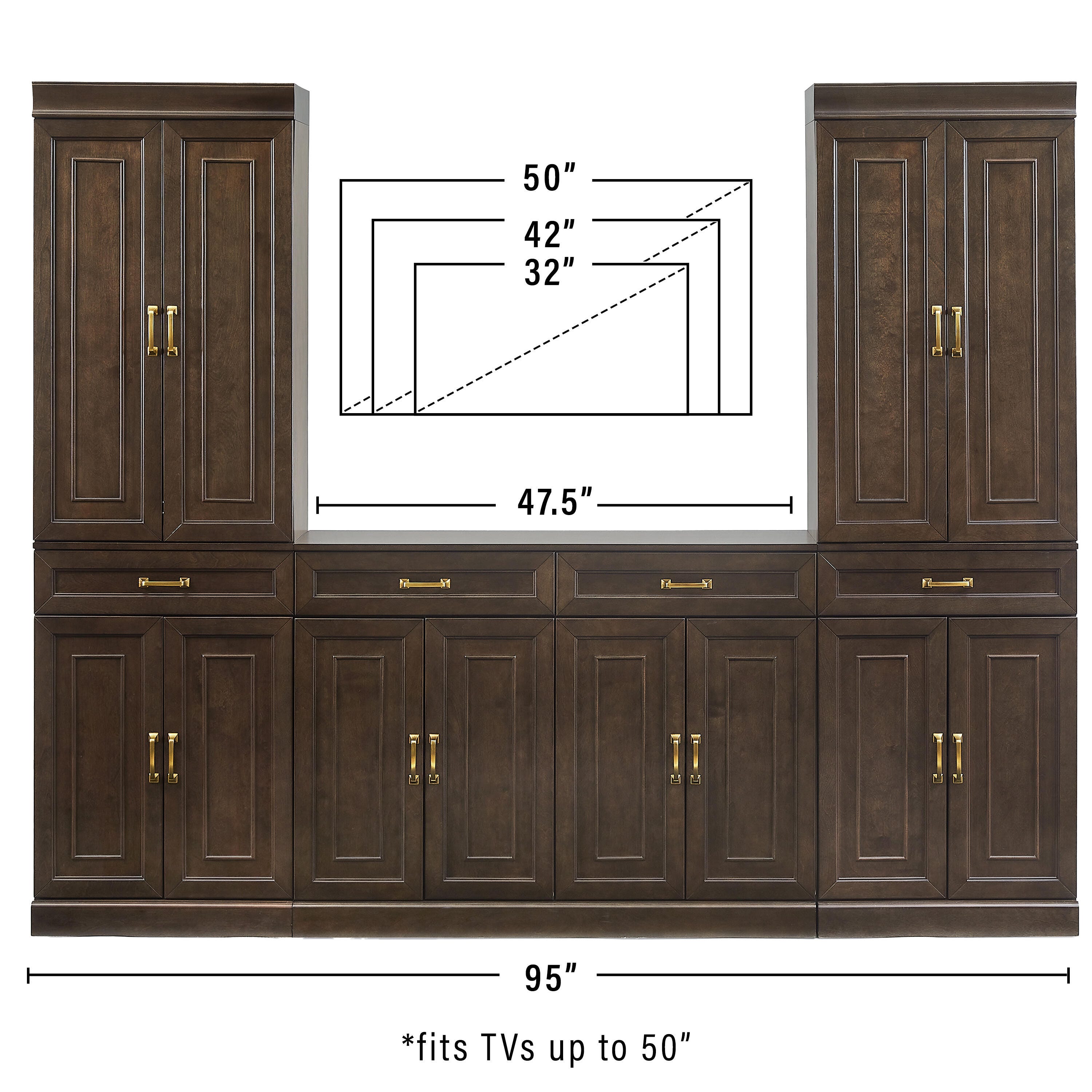 Crosley Furniture Stanton Sideboard And Pantry Set, , large