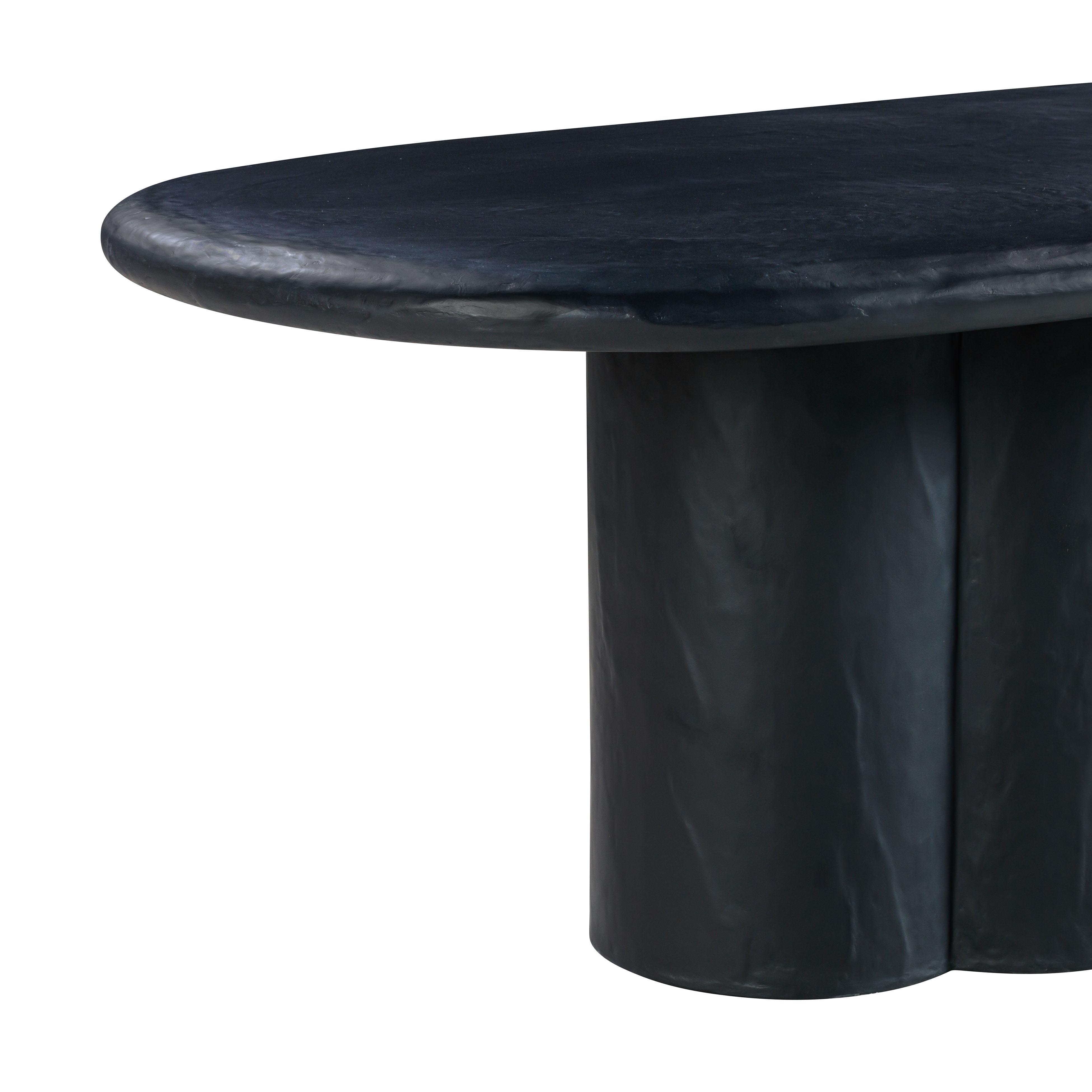 TOV Furniture Elika Dining Table, Black, large