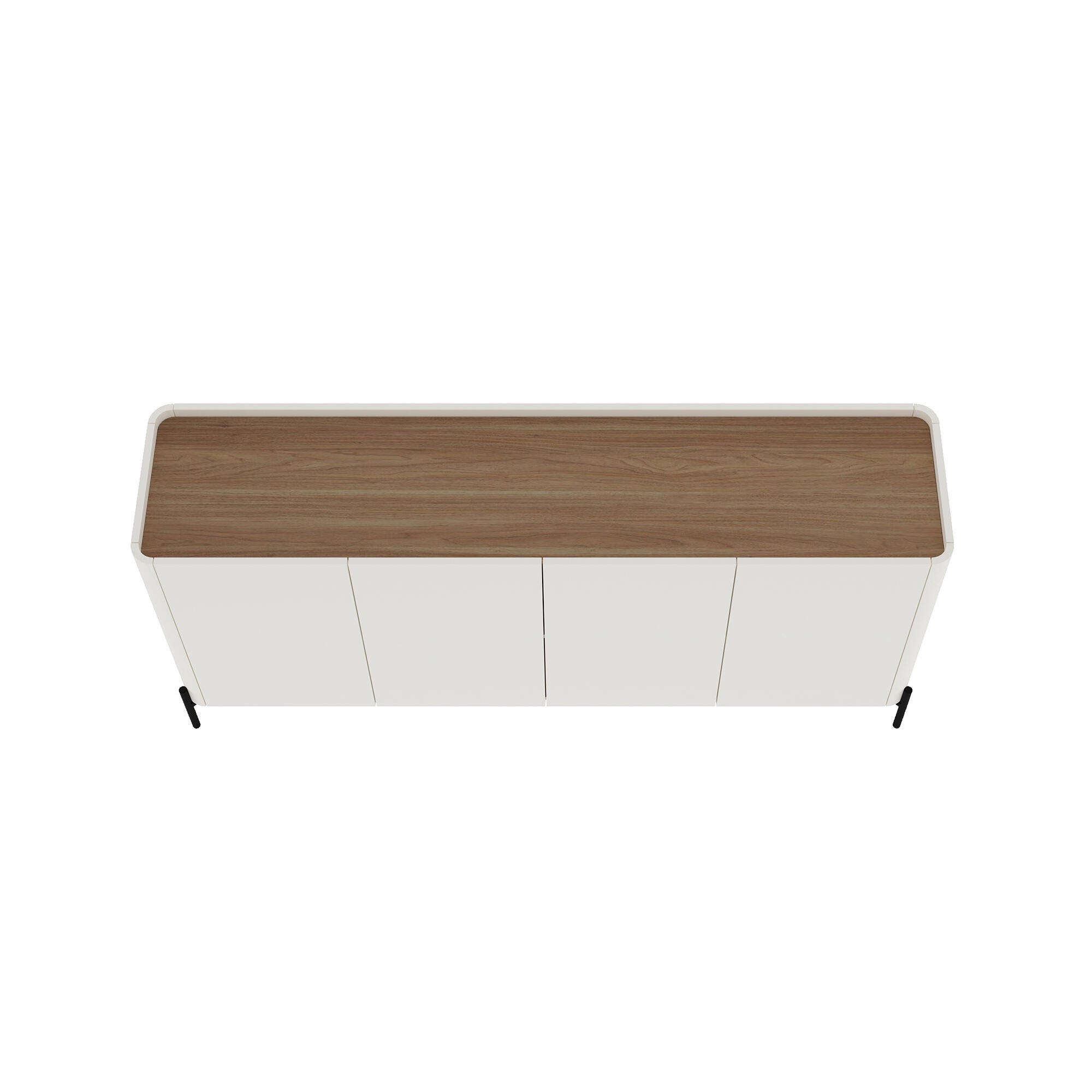 Manhattan Comfort Abbey Sideboard, Maple/Off White, large