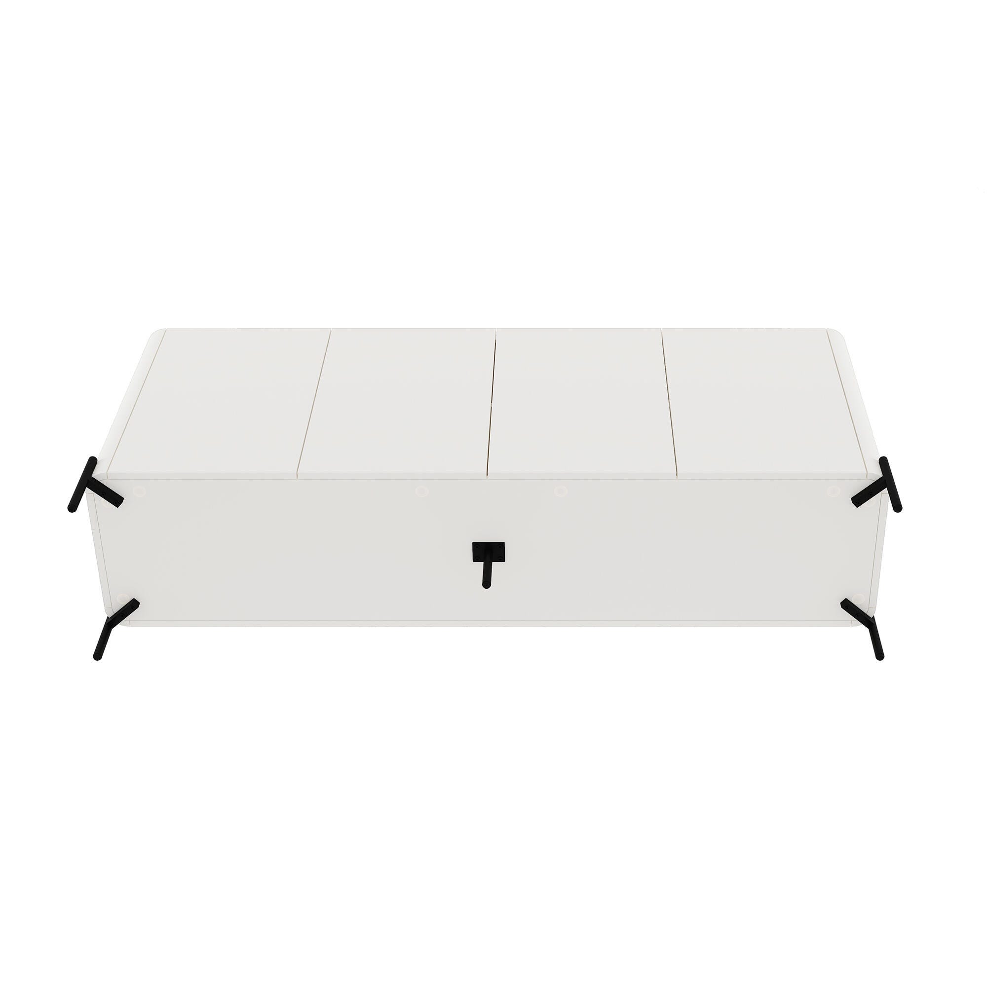 Manhattan Comfort Abbey Sideboard, Maple/Off White, large