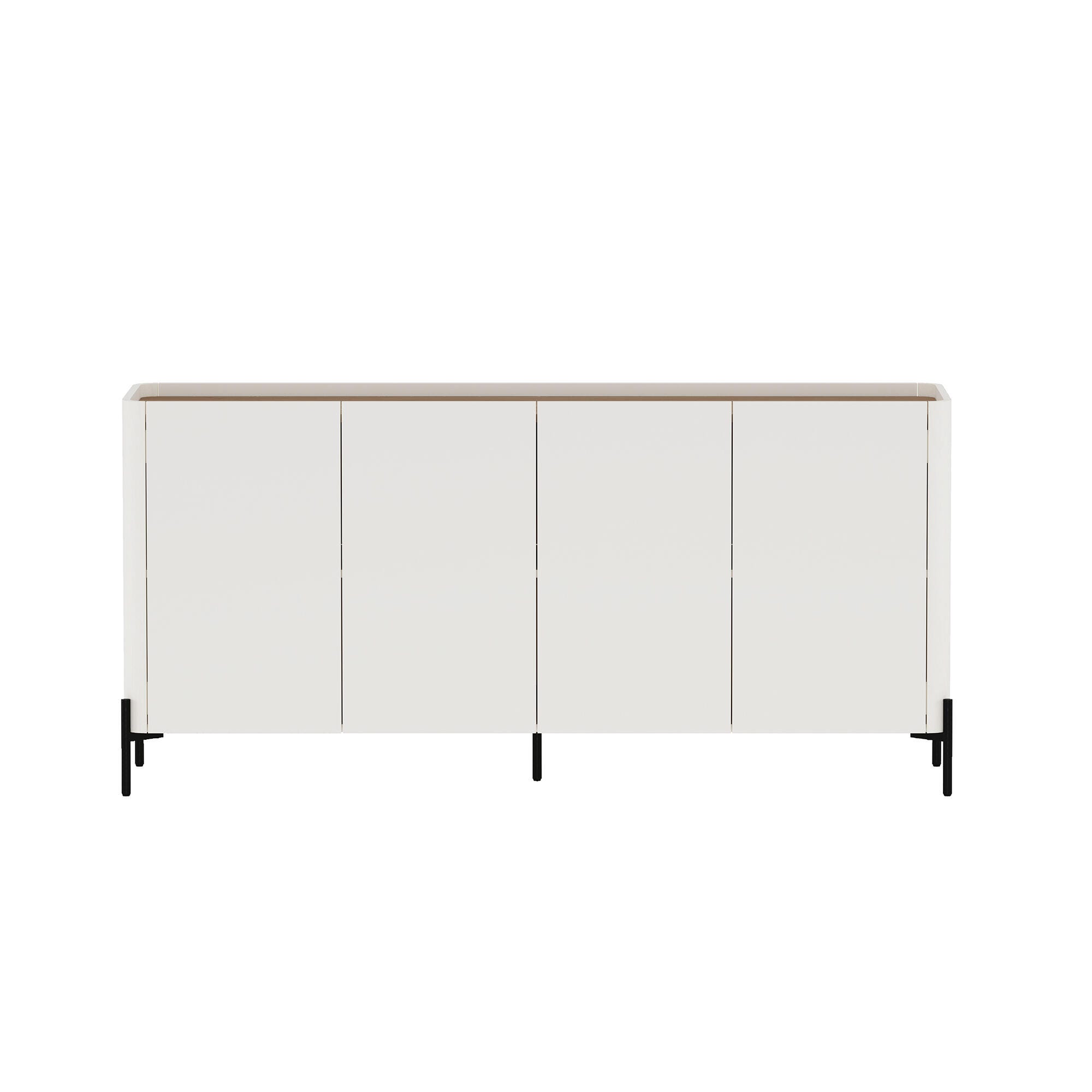 Manhattan Comfort Abbey Sideboard, Maple/Off White, large